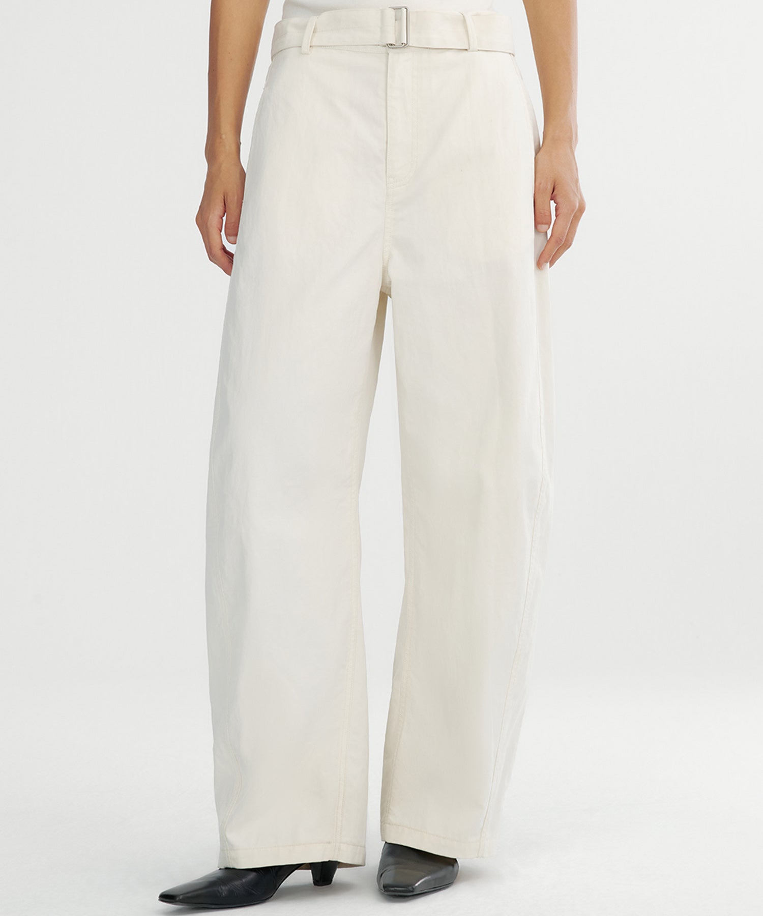 ハイウエストワイドパンツ