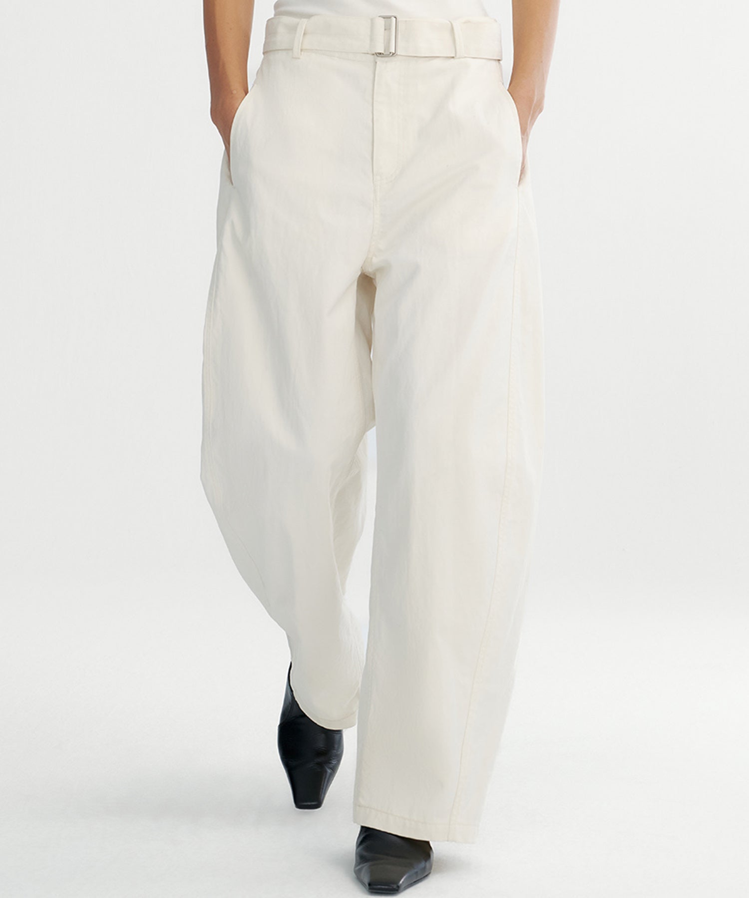 ハイウエストワイドパンツ