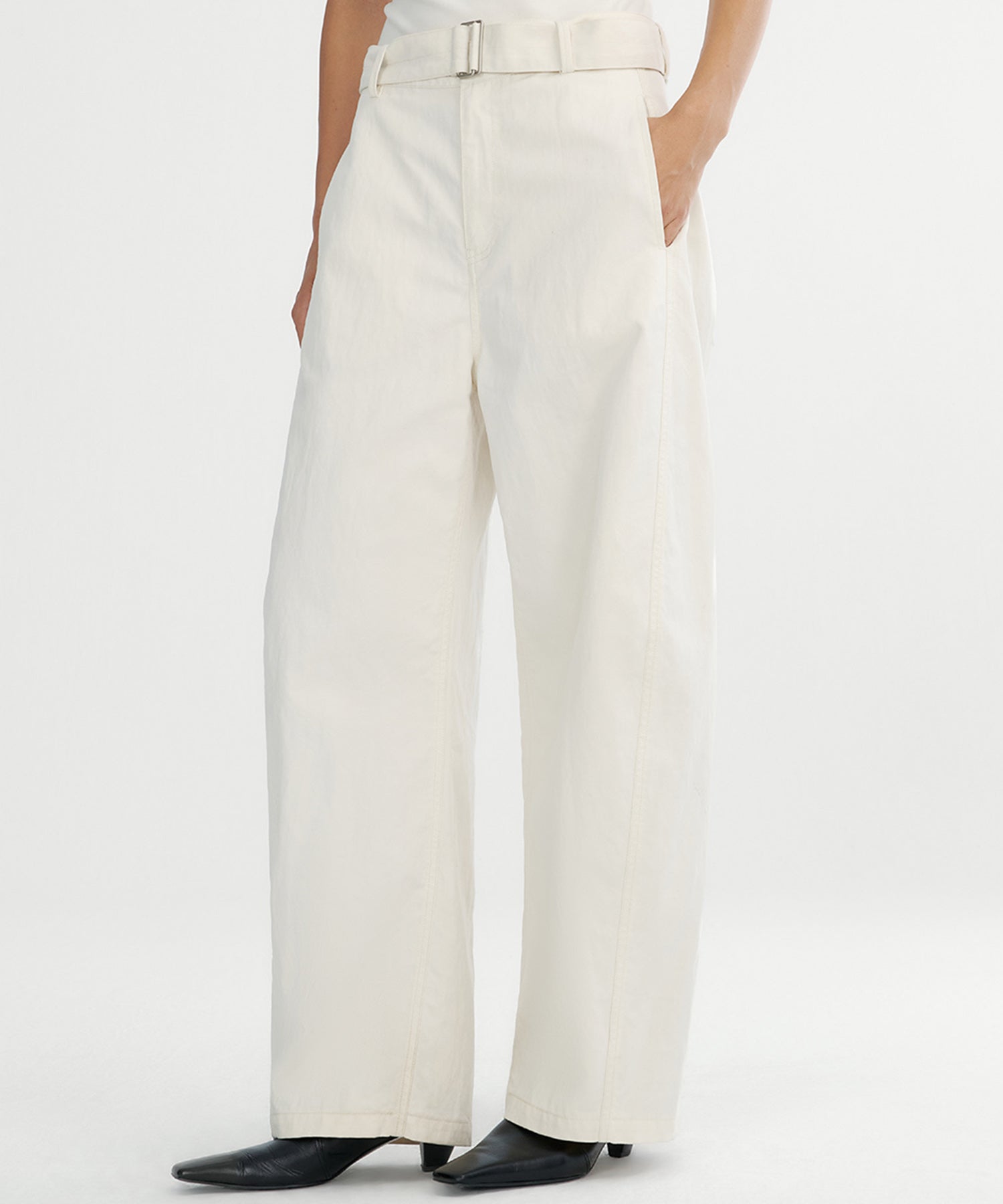 ハイウエストワイドパンツ