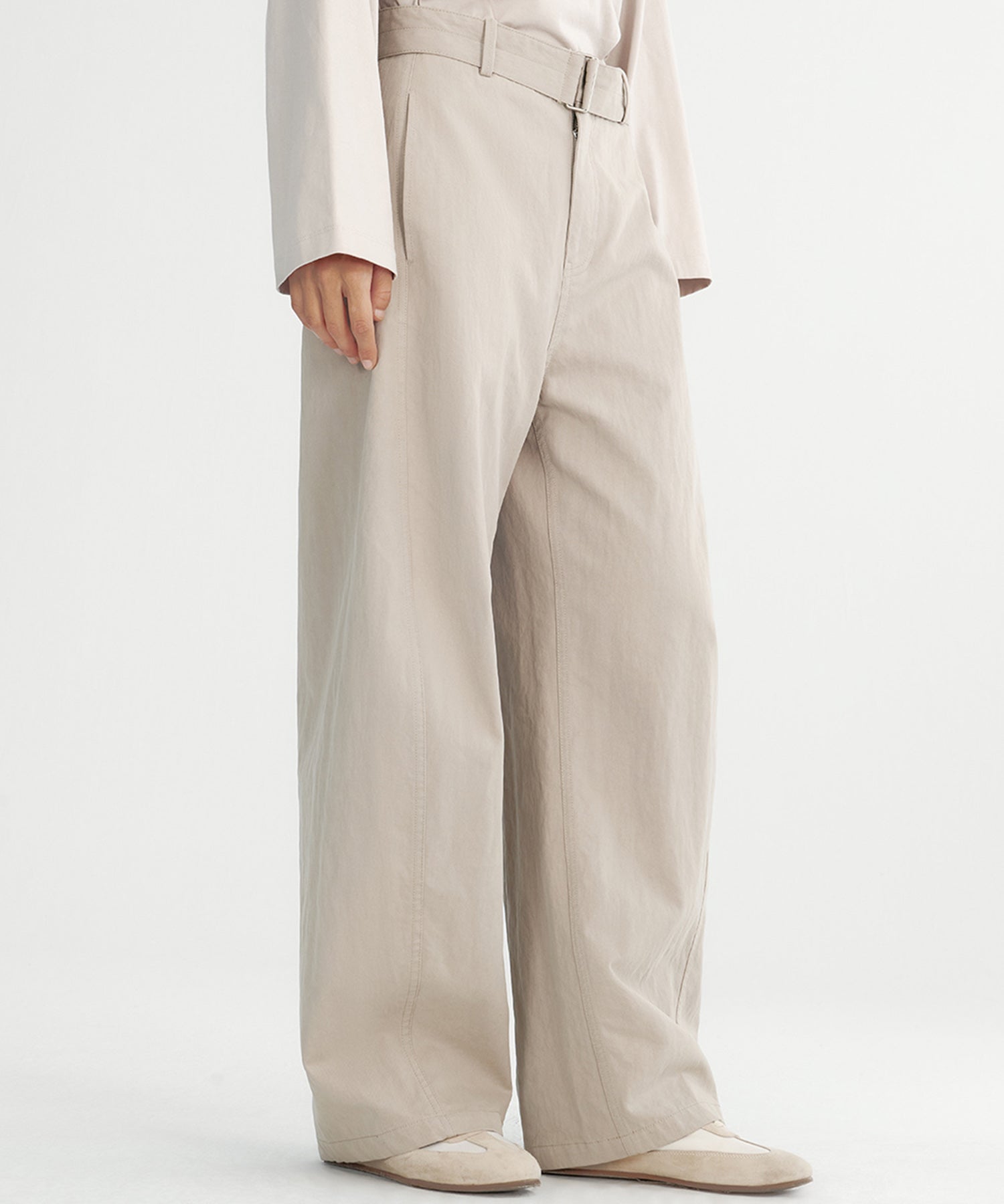 ハイウエストワイドパンツ