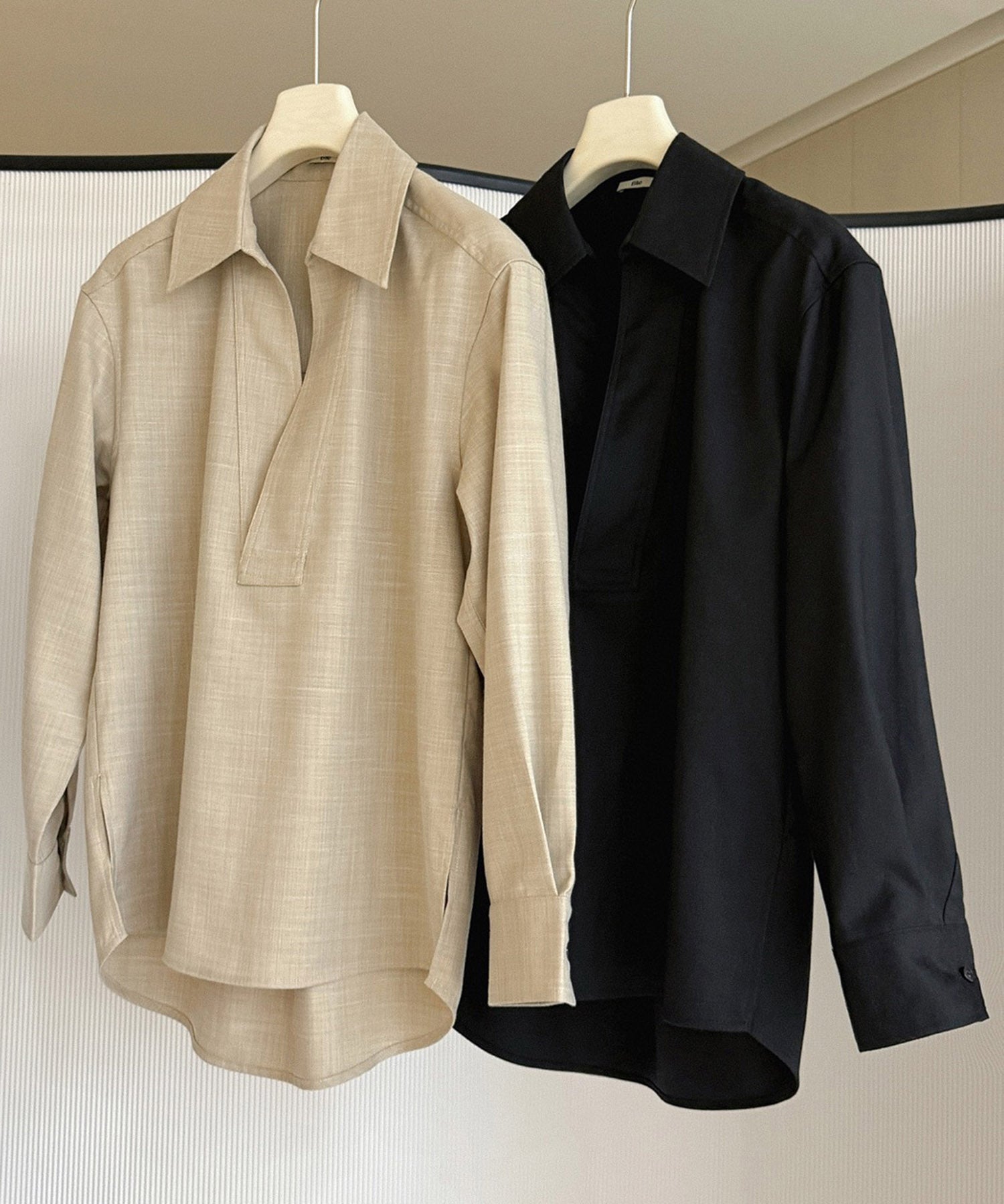 スキッパープルオーバーシャツ