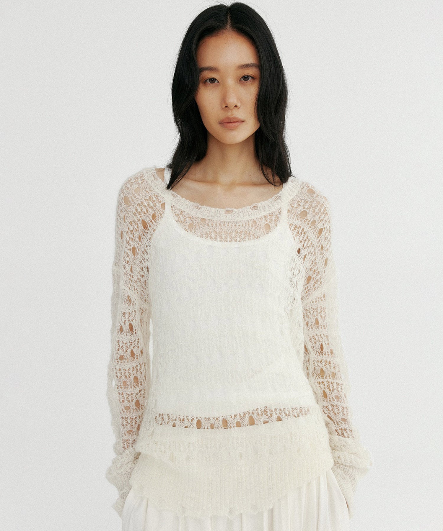 グランジニットトップス