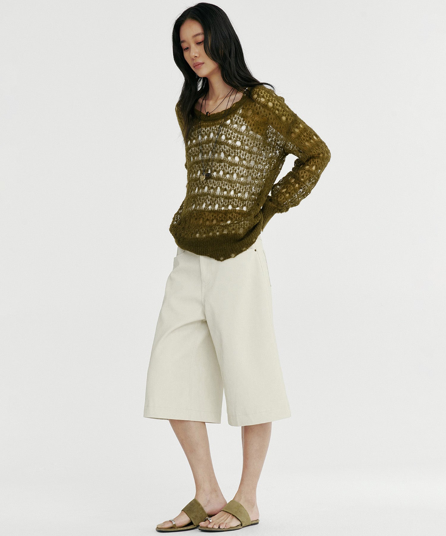 グランジニットトップス