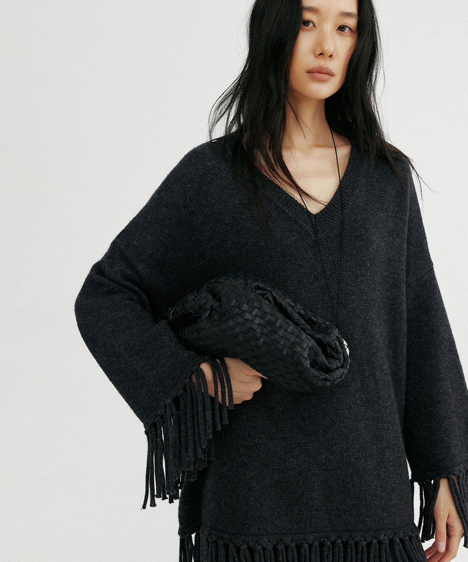 【12月上旬お届け予約商品】フリンジニットトップス