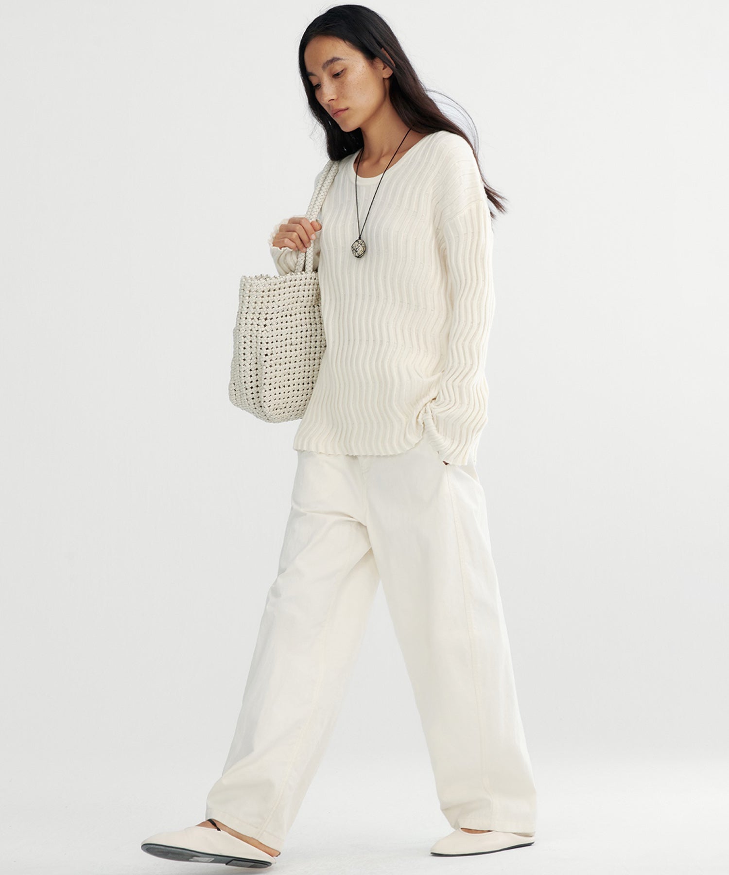 【12月上旬お届け予約商品】ウェービーニットトップス