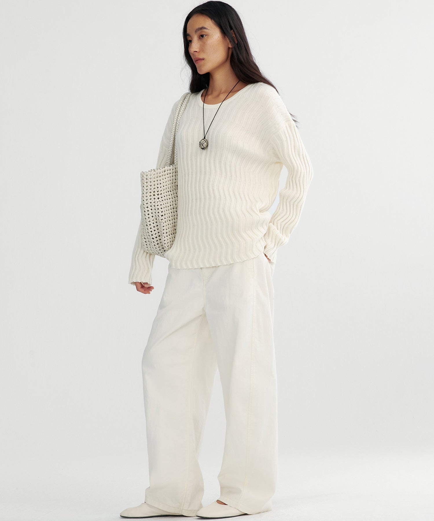 【12月上旬お届け予約商品】ウェービーニットトップス