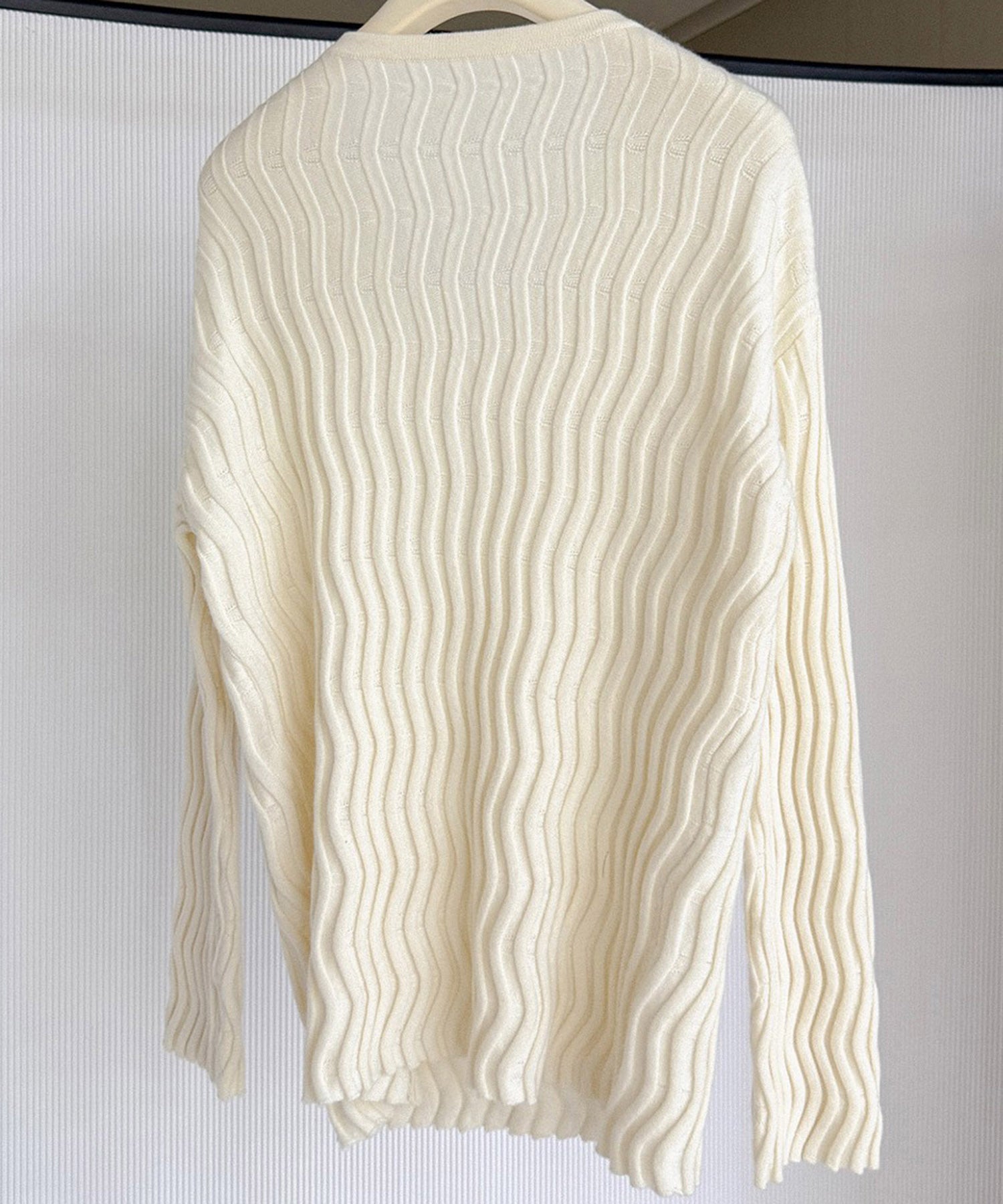 【12月上旬お届け予約商品】ウェービーニットトップス