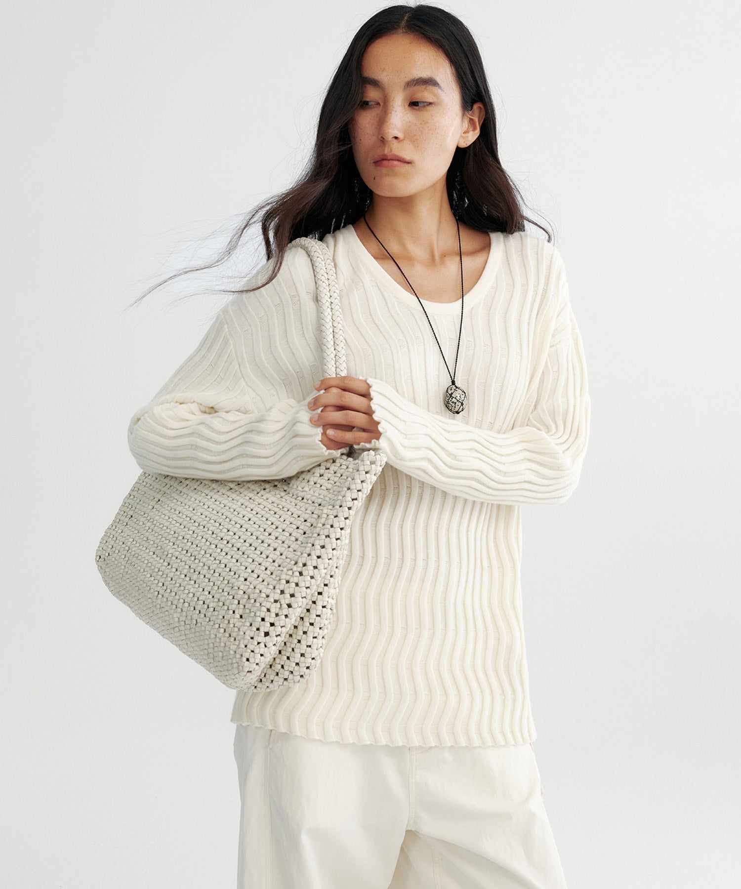 【12月上旬お届け予約商品】ウェービーニットトップス
