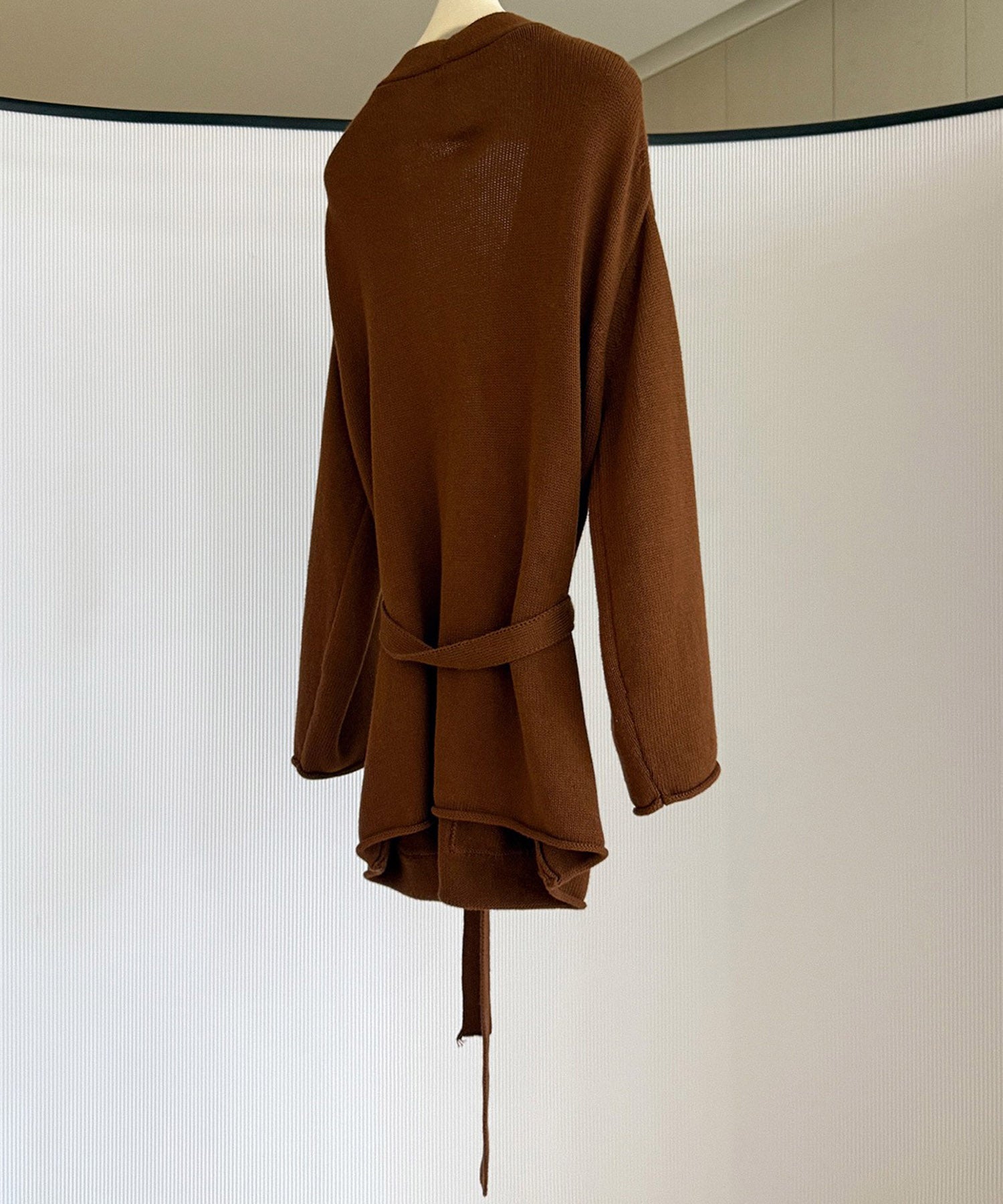 【12月上旬お届け予約商品】カシミヤブレンド ロングカーディガン