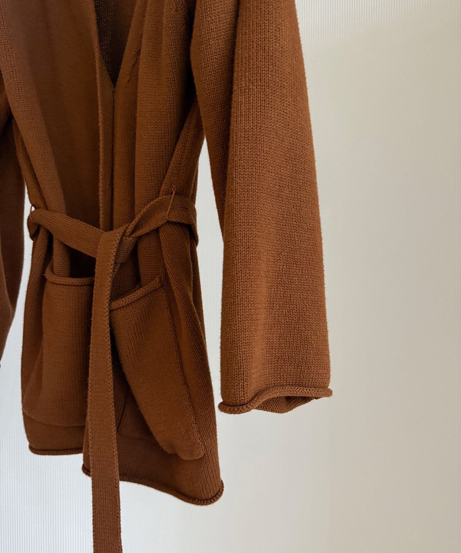 【12月上旬お届け予約商品】カシミヤブレンド ロングカーディガン