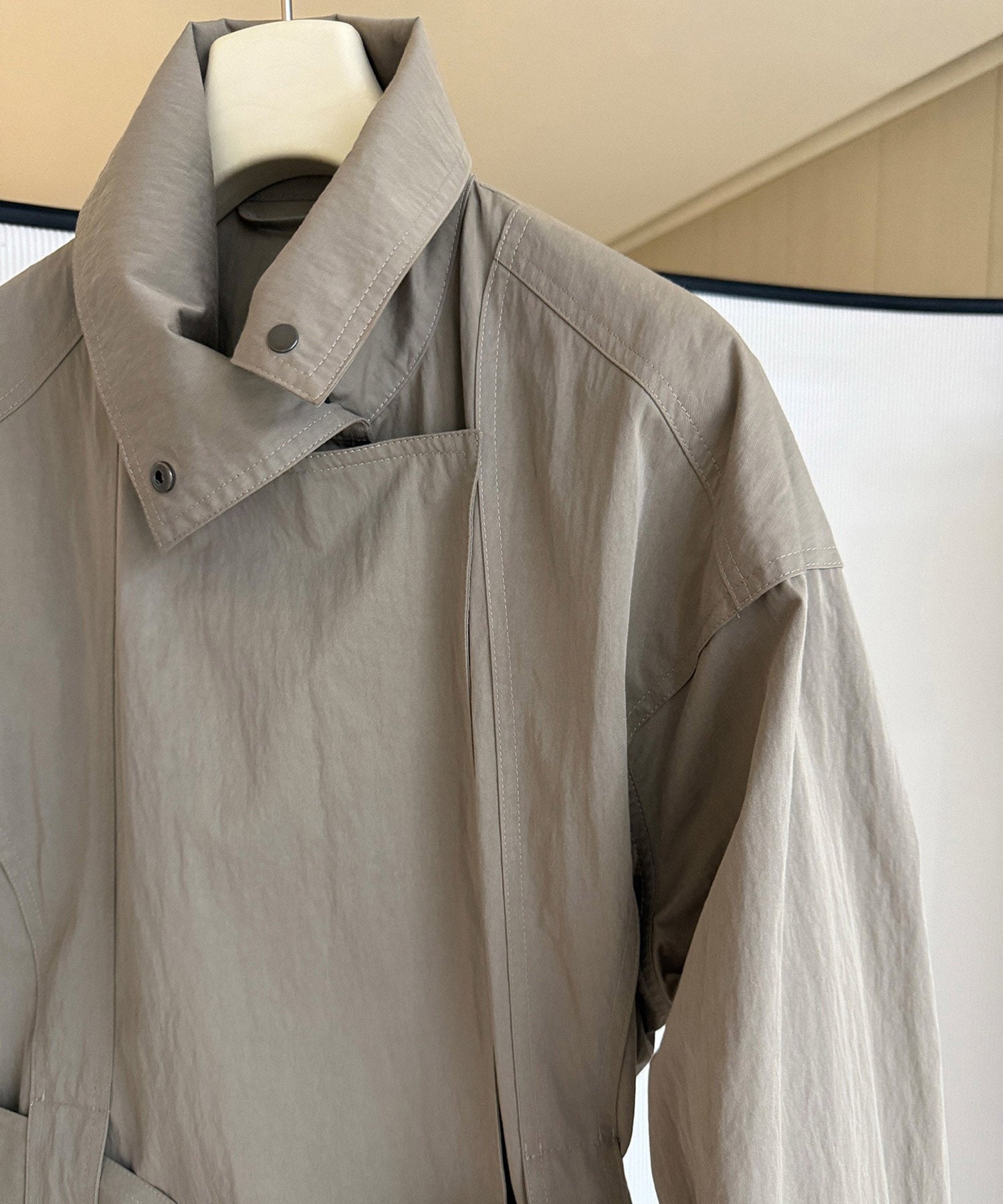 2wayカラー トレンチミドルコート