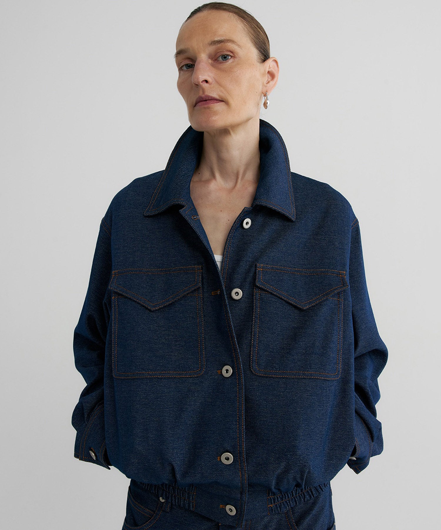 【12月上旬お届け予約商品】デニムライク ショートジャケット