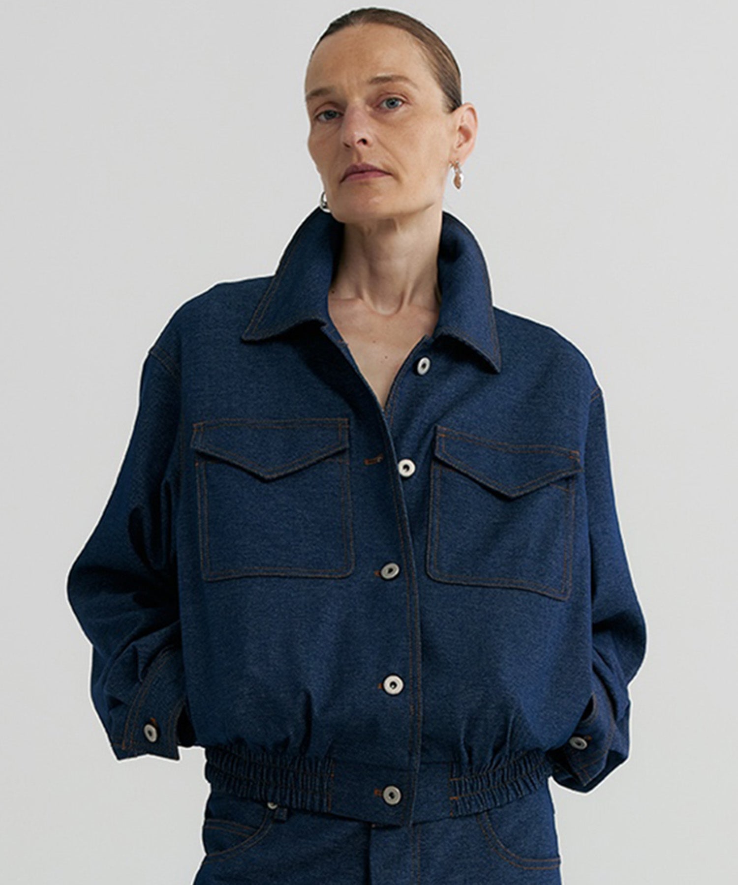 【12月上旬お届け予約商品】デニムライク ショートジャケット