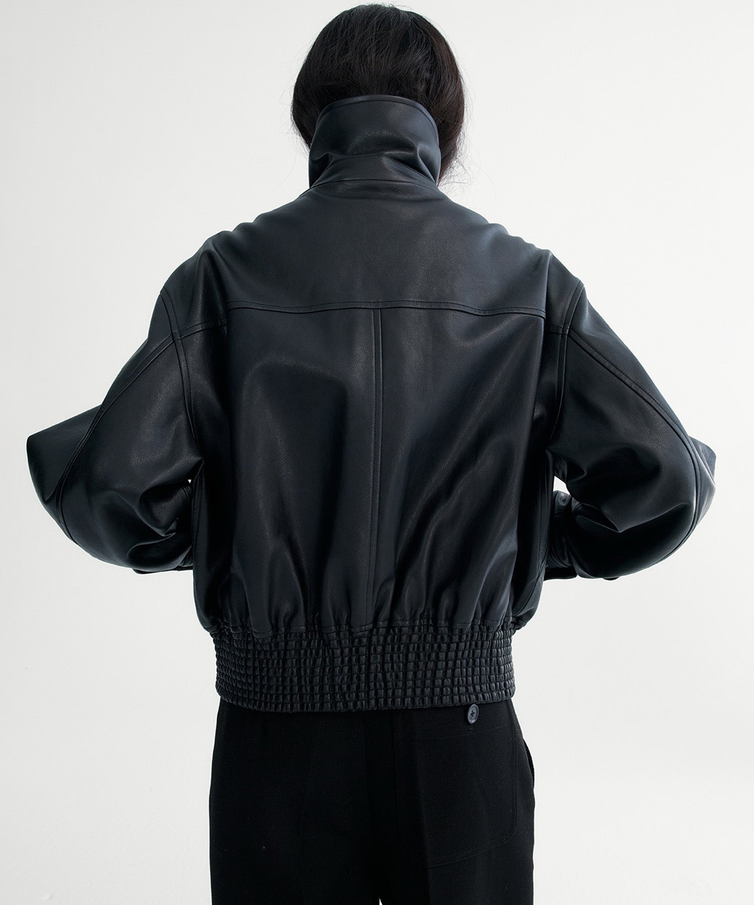 シャーリングショートジャケット