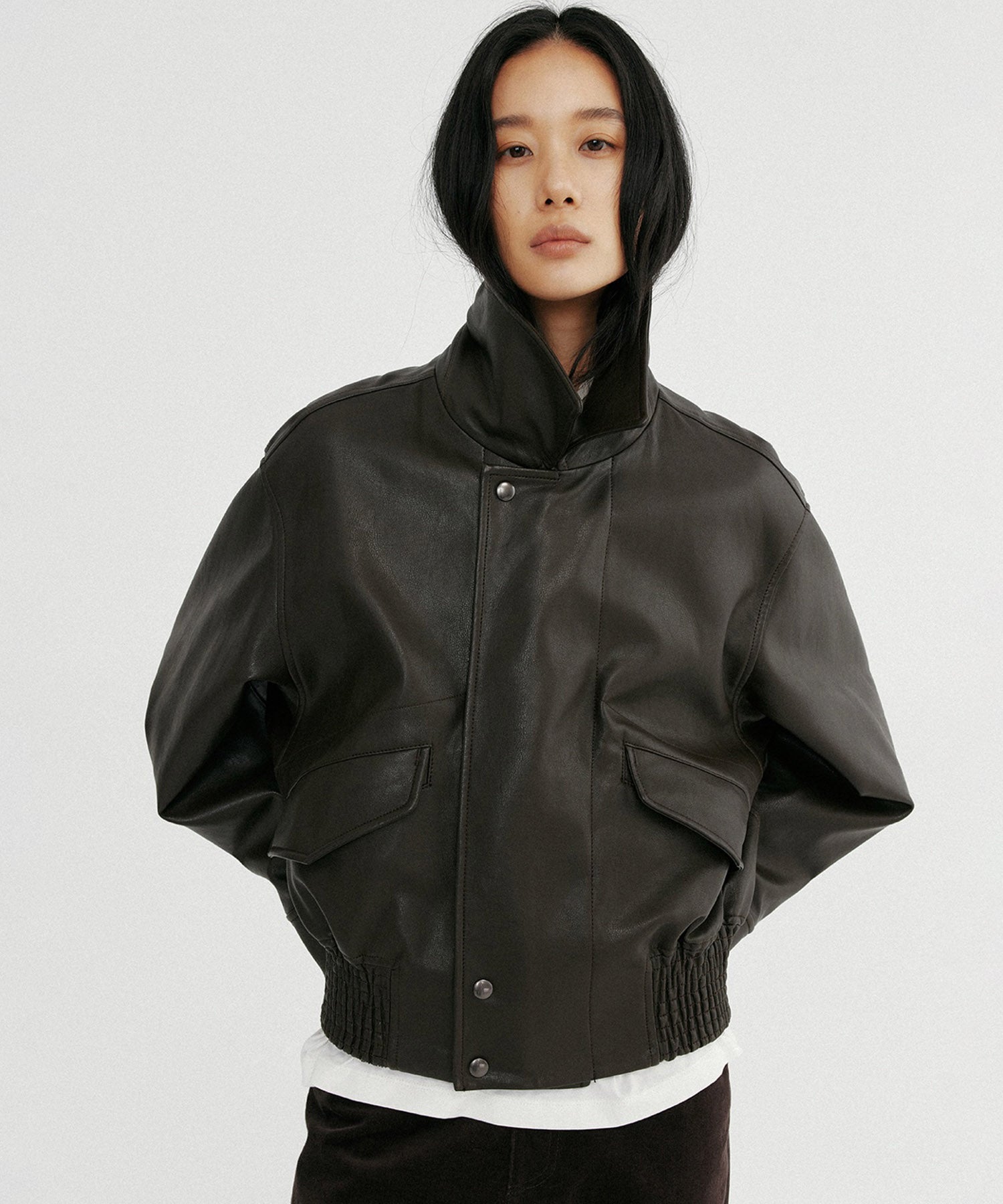 シャーリングショートジャケット