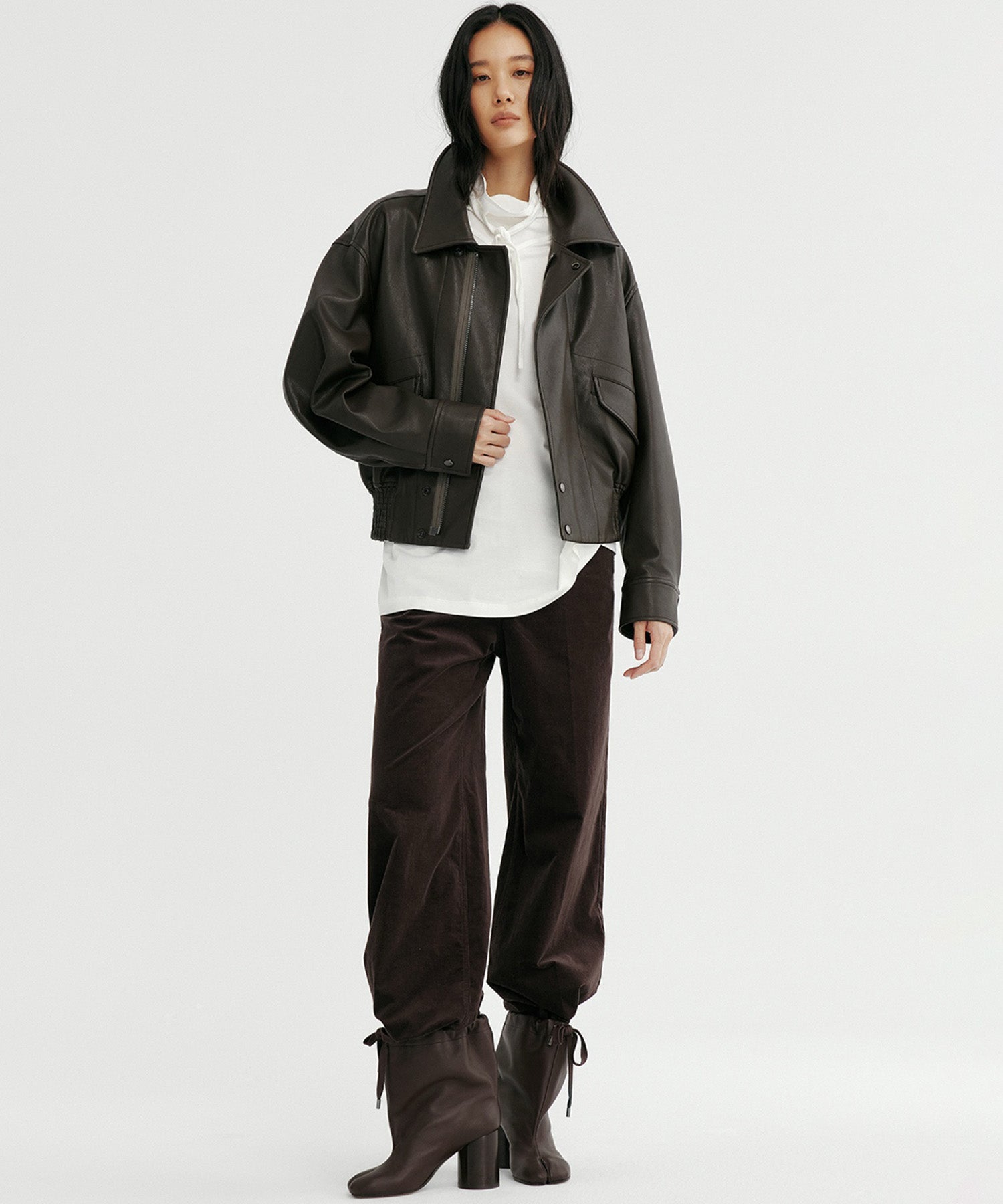 シャーリングショートジャケット