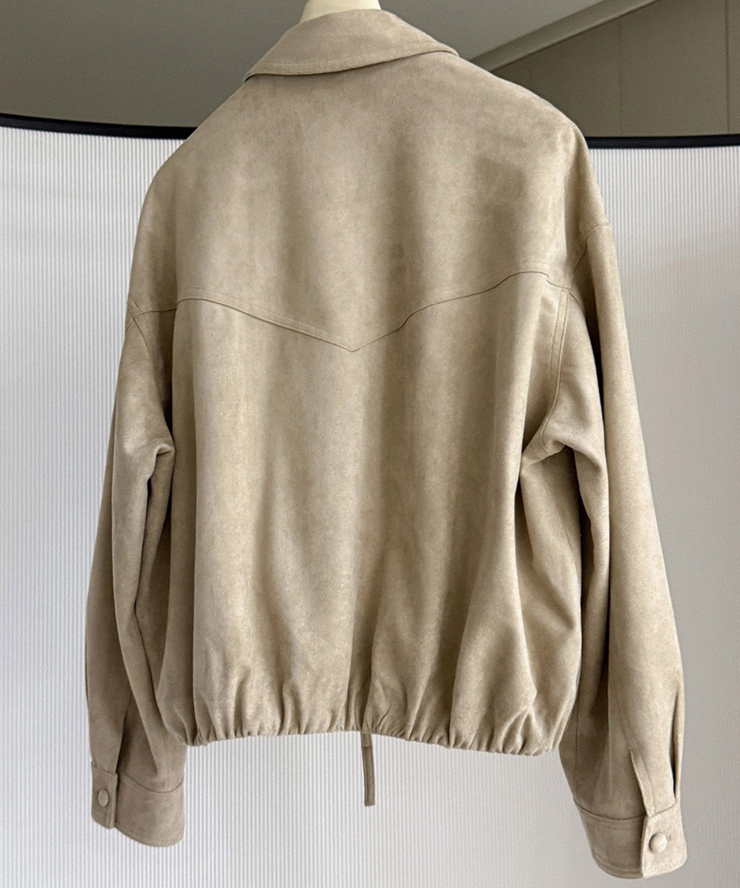 スエードライククロップドジャケット