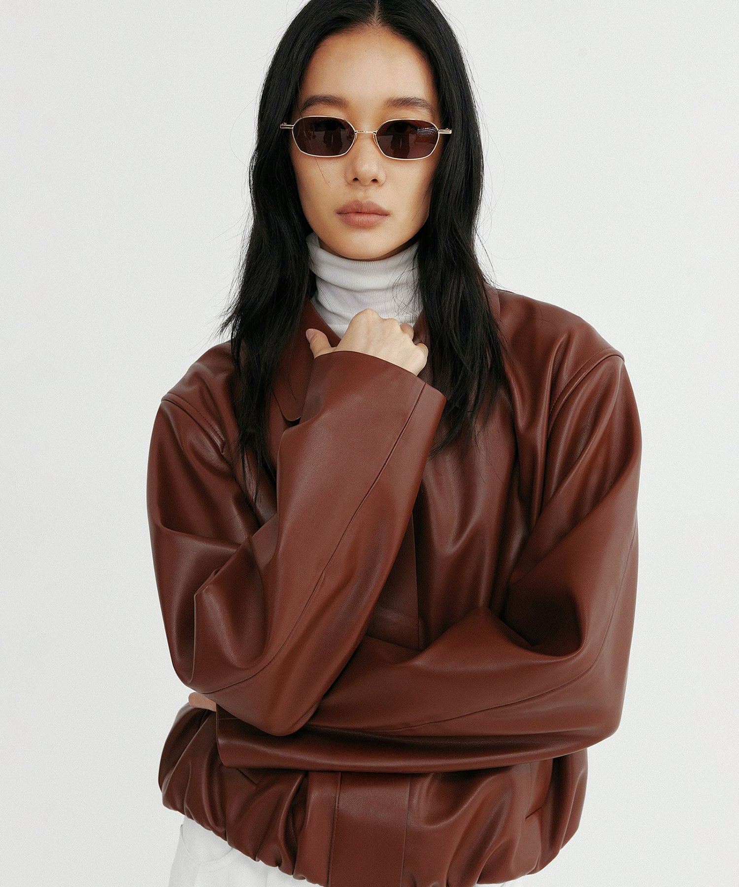 【12月上旬お届け予約商品】ウエストギャザー ショートジャケット