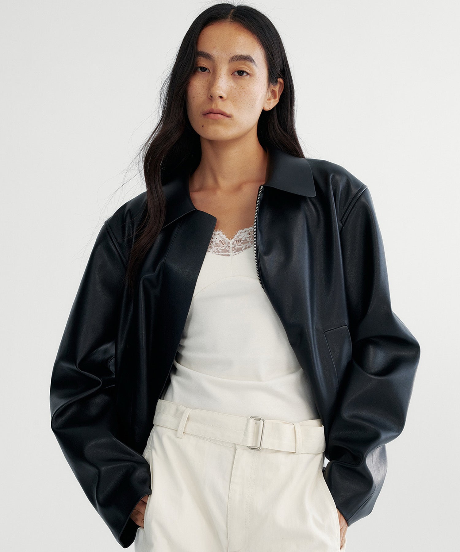 【12月上旬お届け予約商品】ウエストギャザー ショートジャケット