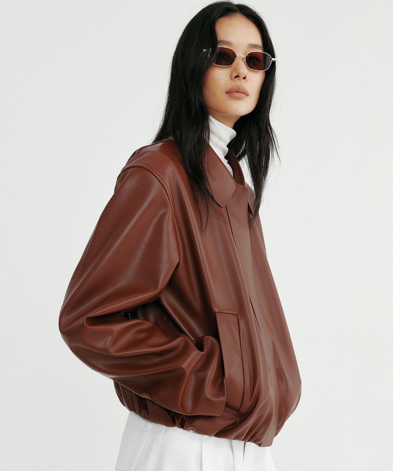 【12月上旬お届け予約商品】ウエストギャザー ショートジャケット