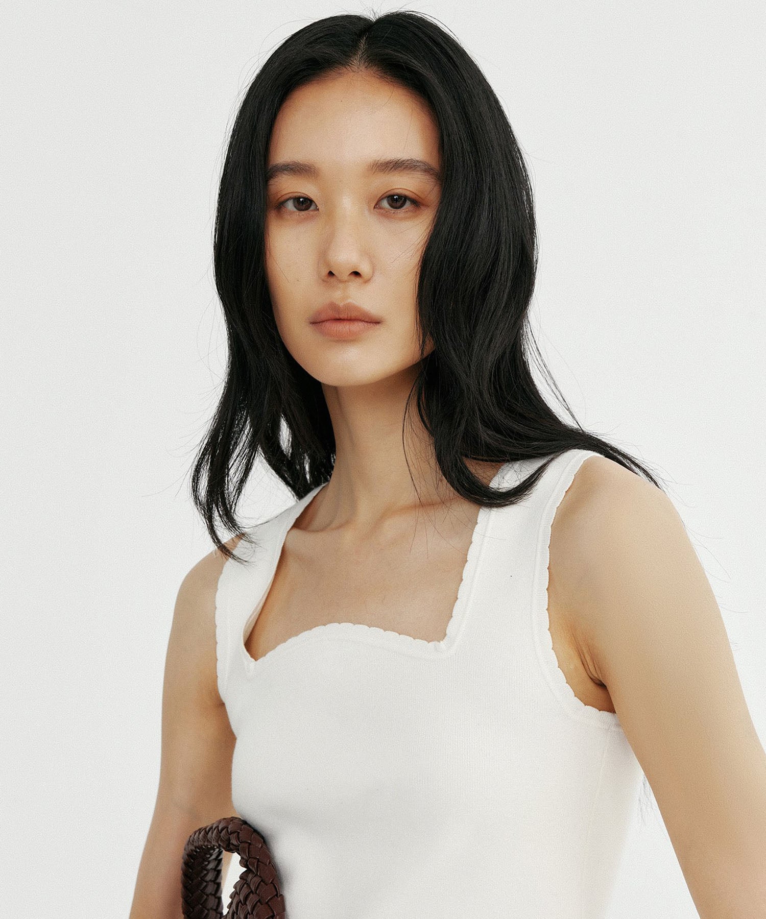 スクエアネック タンクトップ