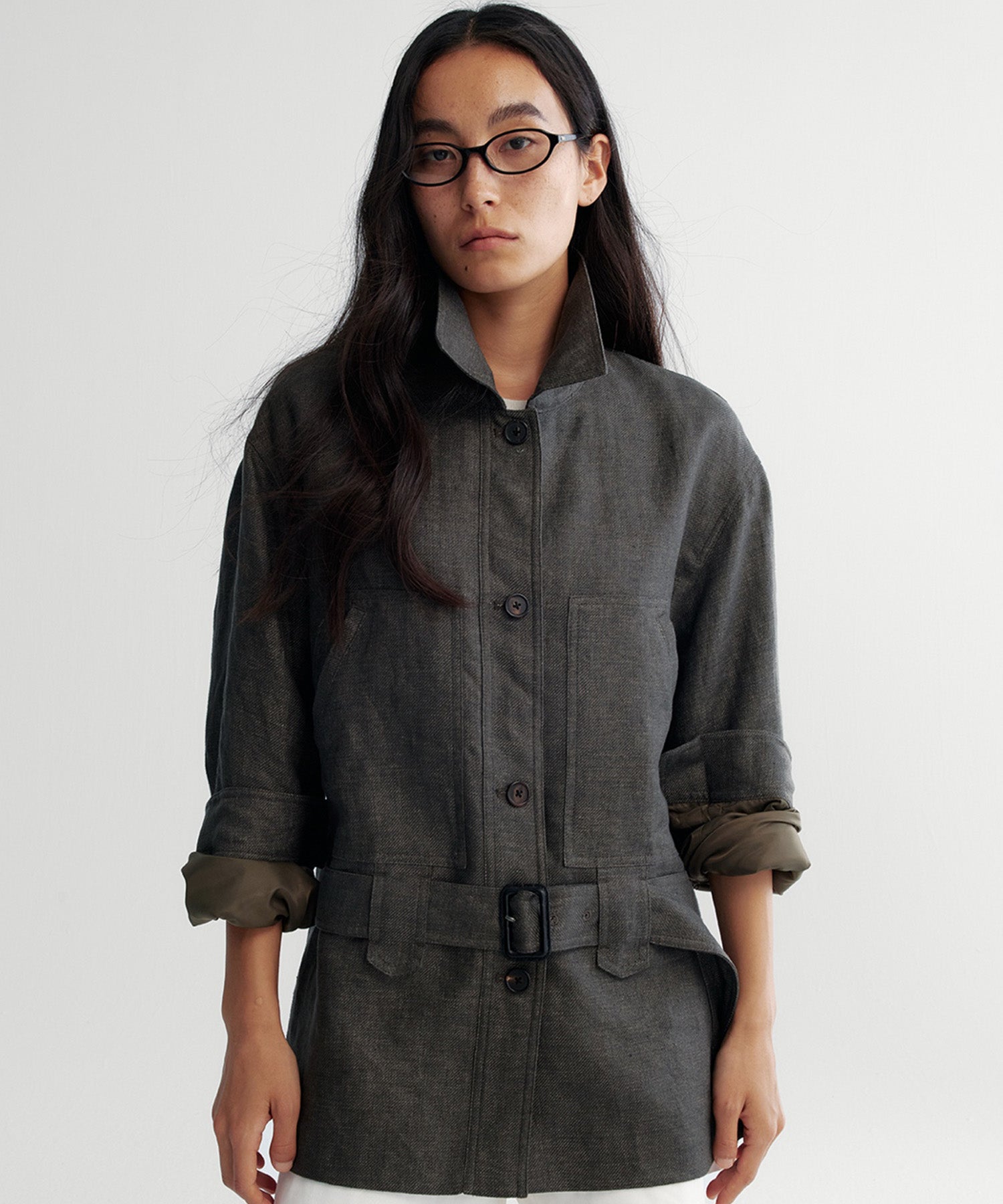 オーバーサイズ ミリタリージャケット