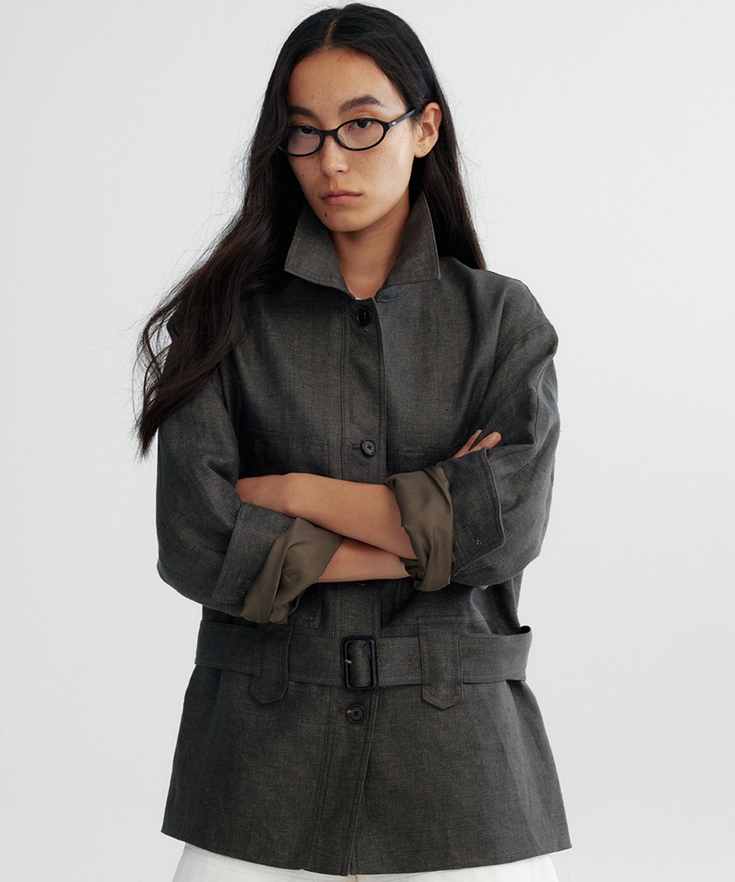 オーバーサイズ ミリタリージャケット