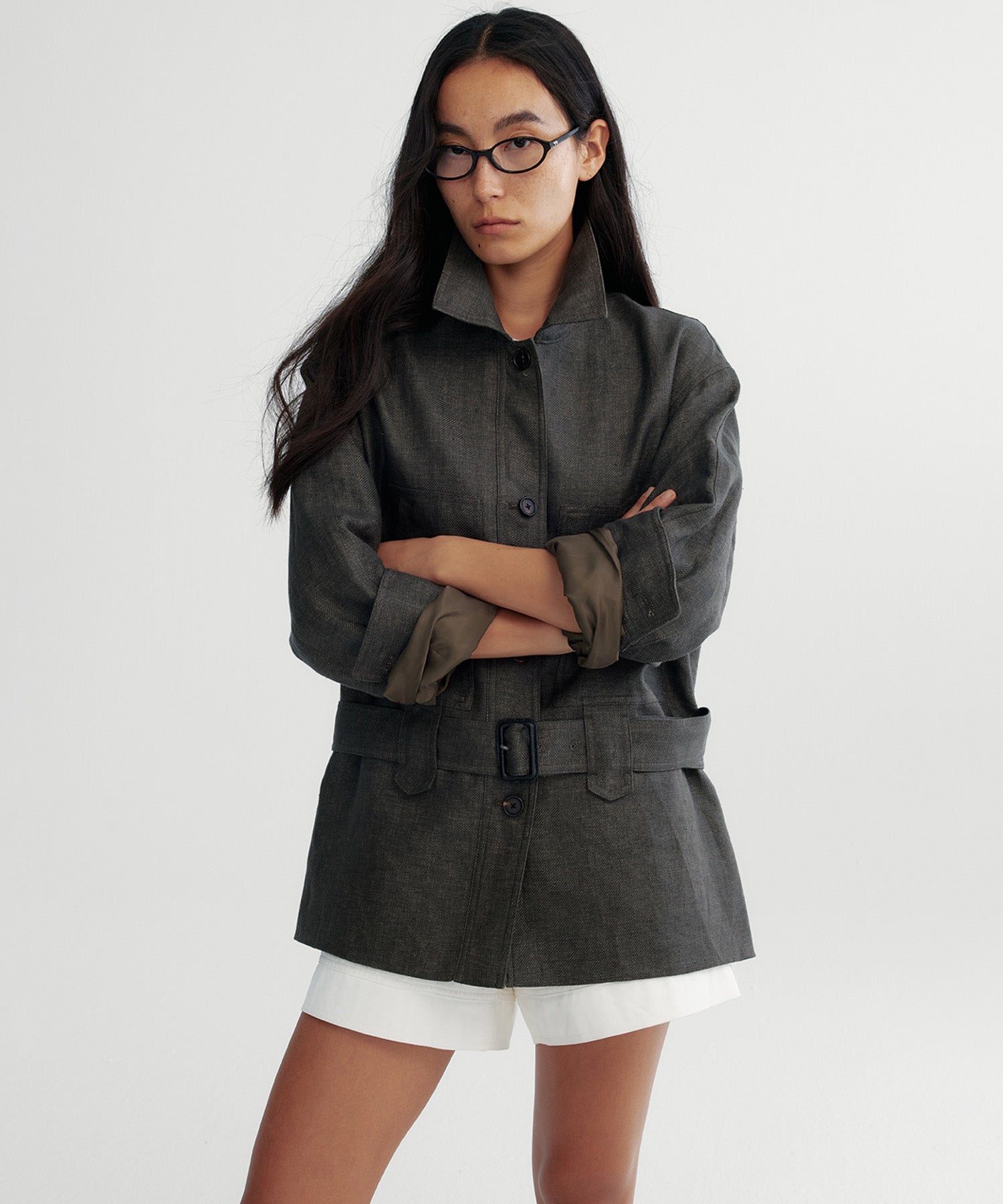 オーバーサイズ ミリタリージャケット