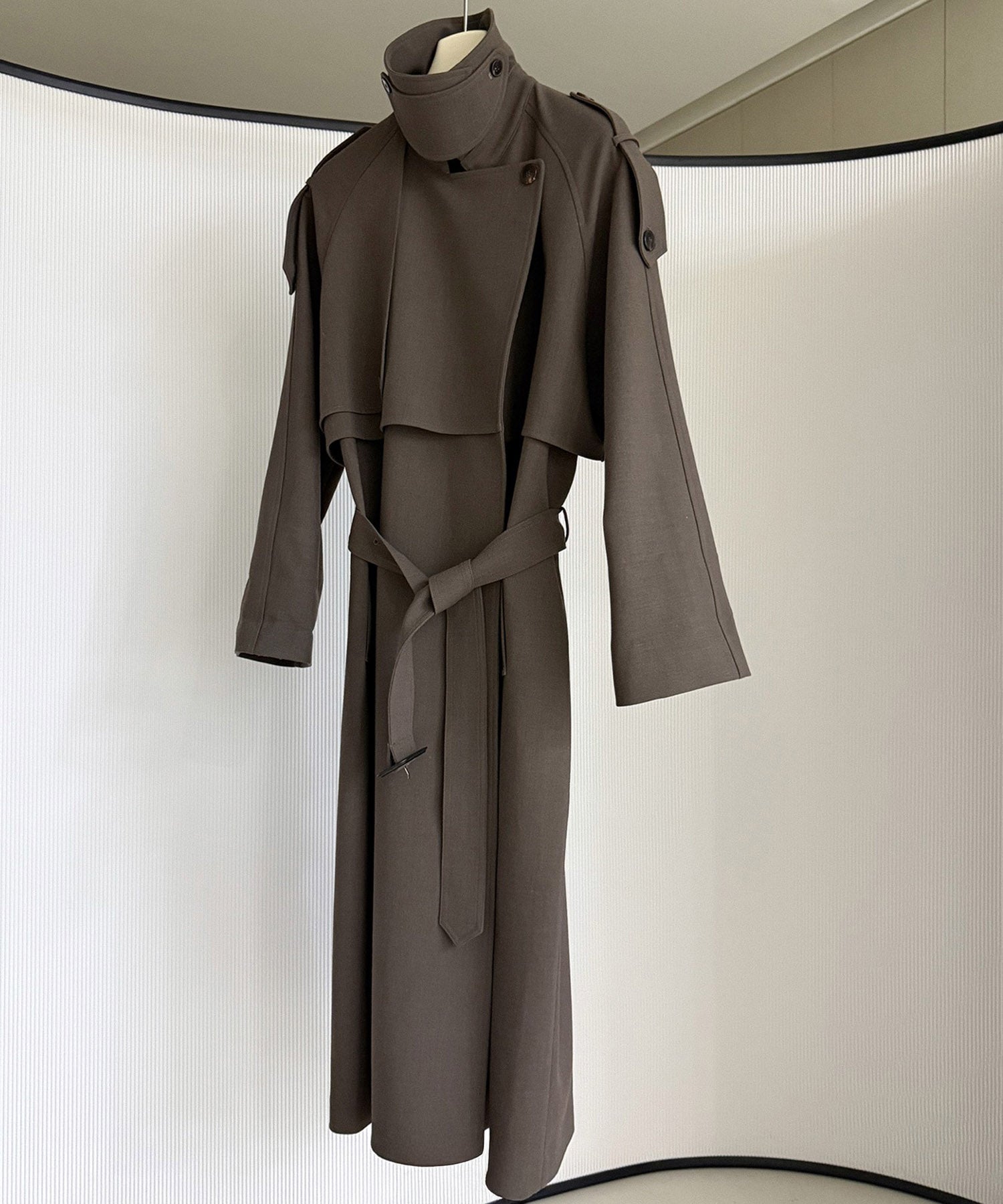 【12月上旬お届け予約商品】ロングトレンチコート