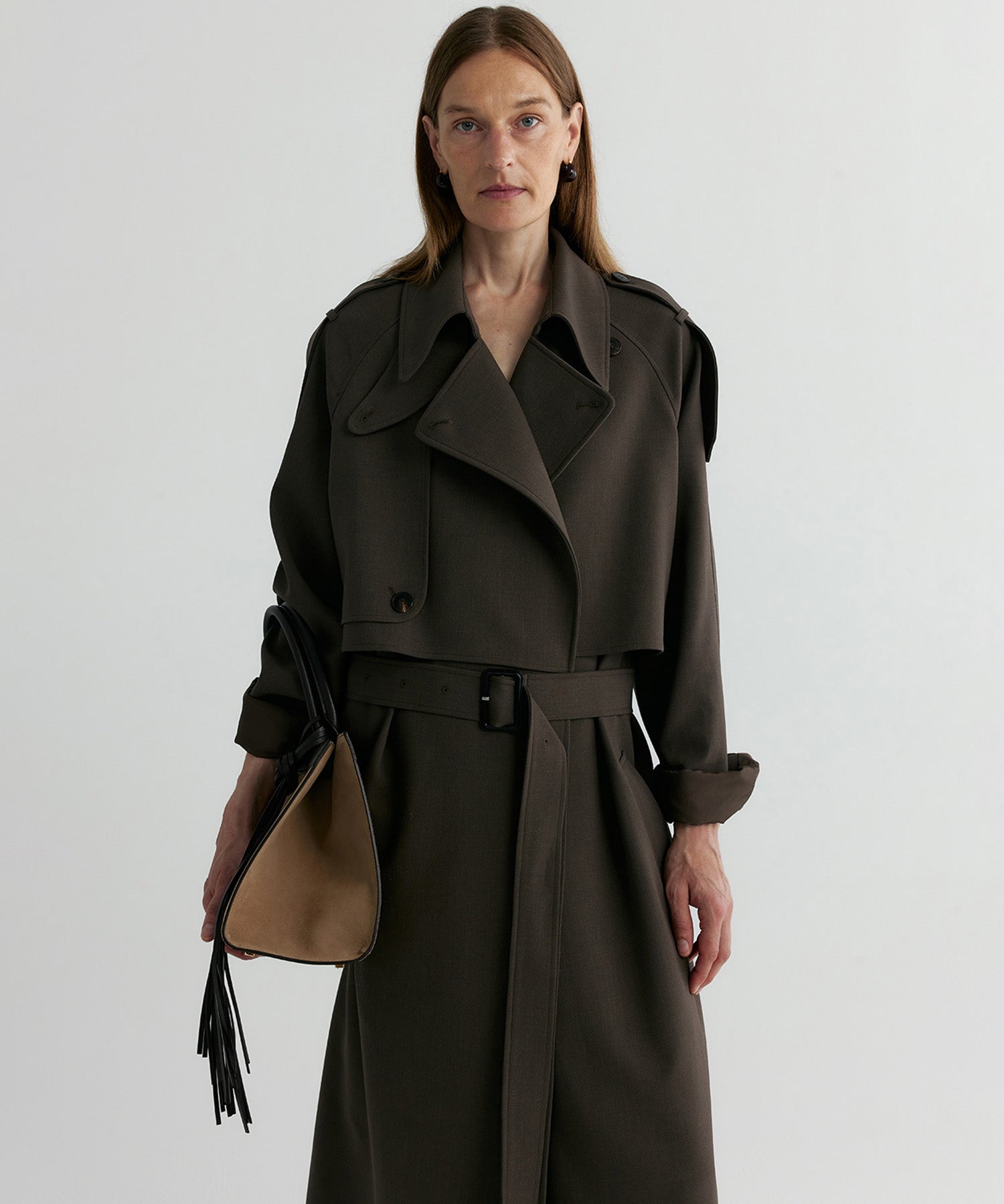 【12月上旬お届け予約商品】ロングトレンチコート