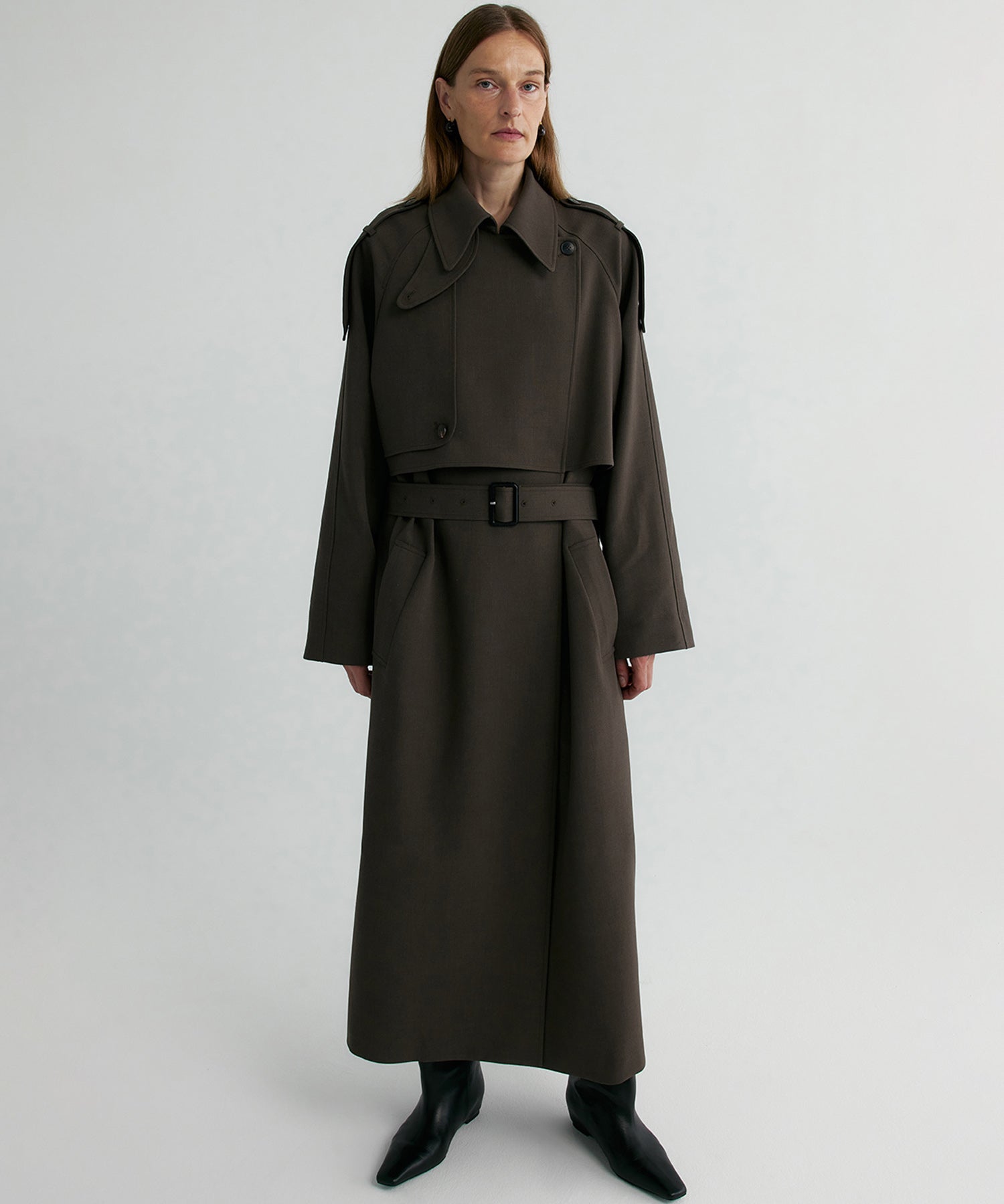 【12月上旬お届け予約商品】ロングトレンチコート