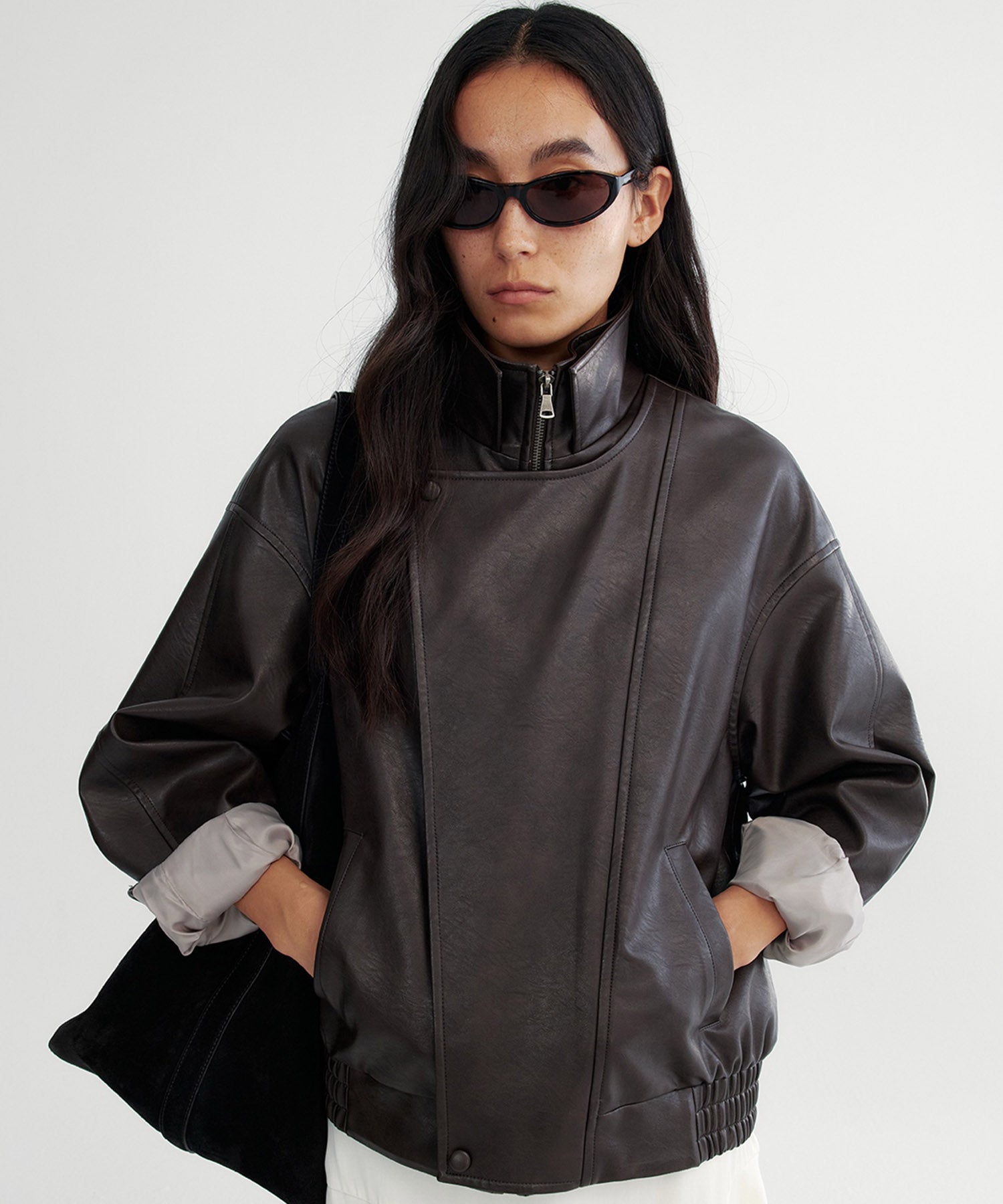 【12月上旬お届け予約商品】ダブルカラーレザージャケット