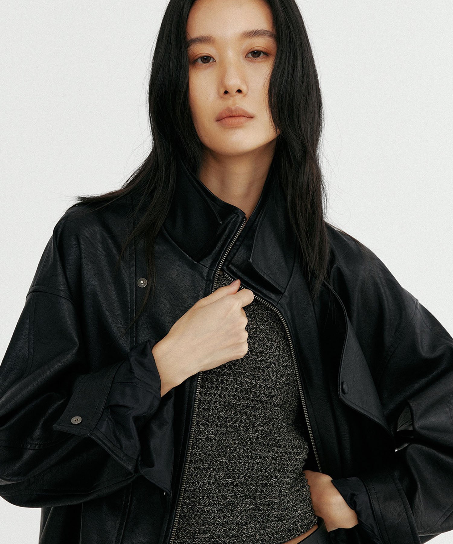 【12月上旬お届け予約商品】ダブルカラーレザージャケット