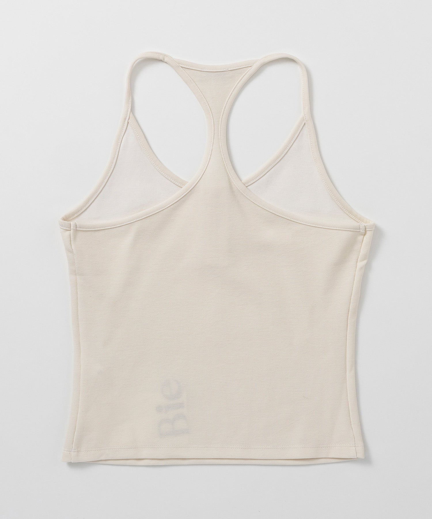 バッククロス リブタンクトップ