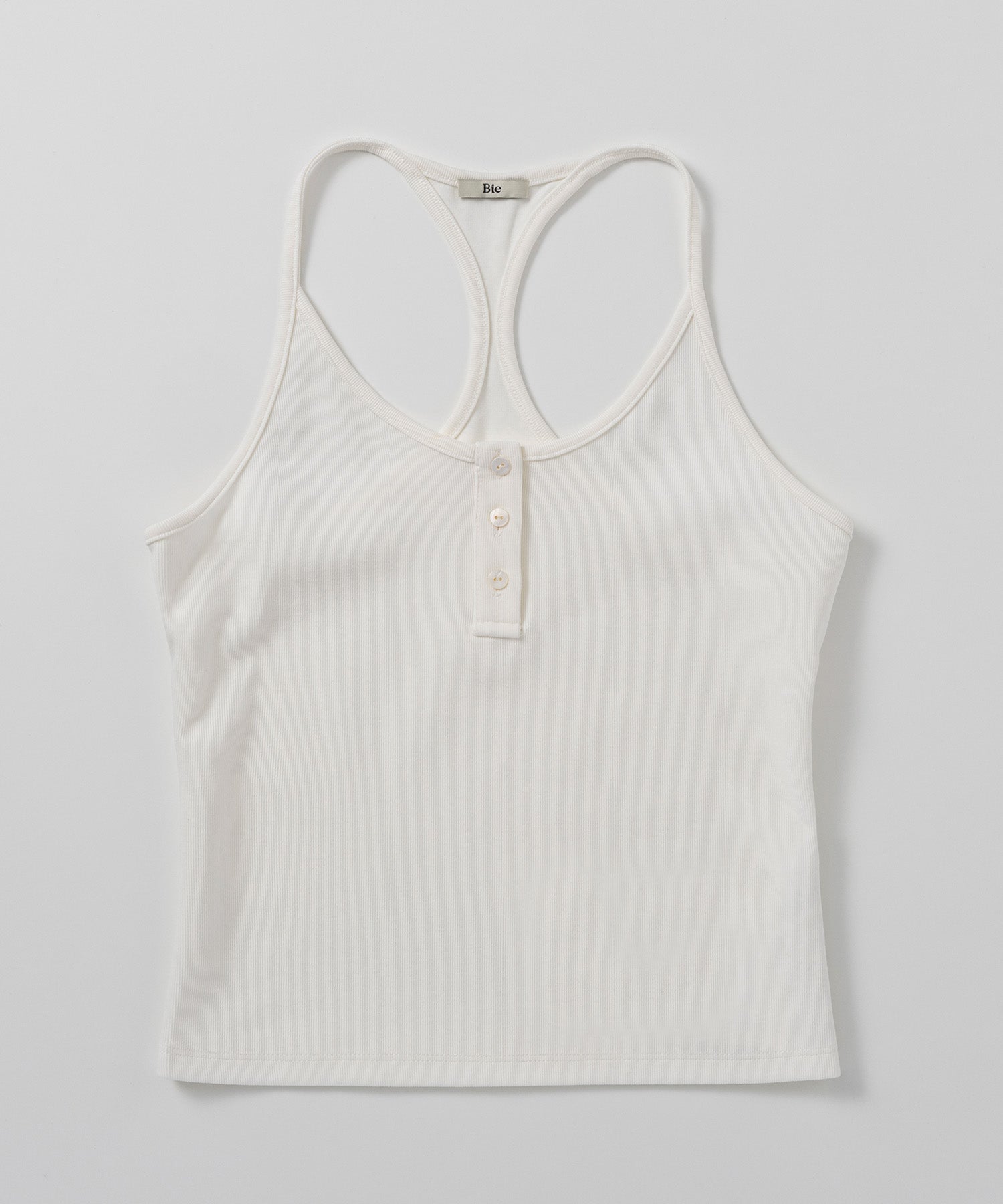 バッククロス リブタンクトップ