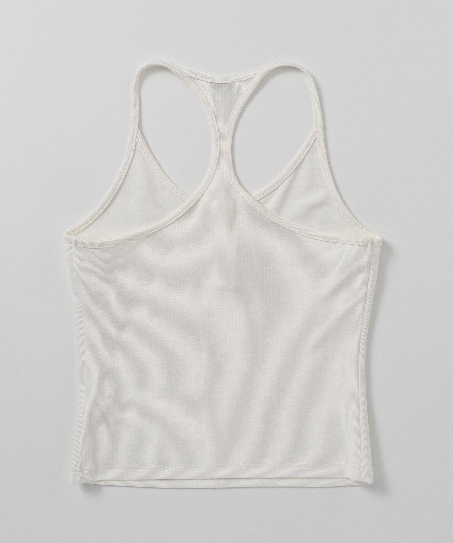 バッククロス リブタンクトップ