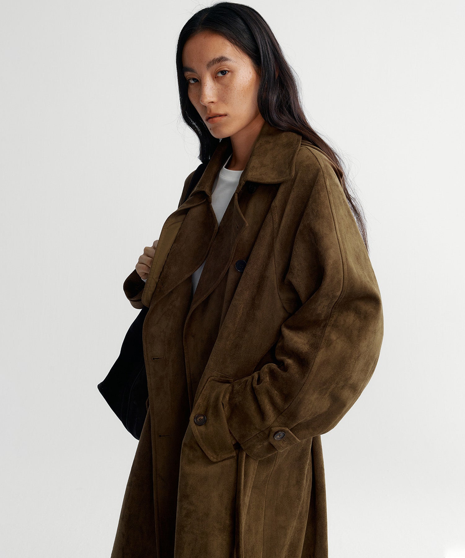 ダブルブレスト トレンチコート