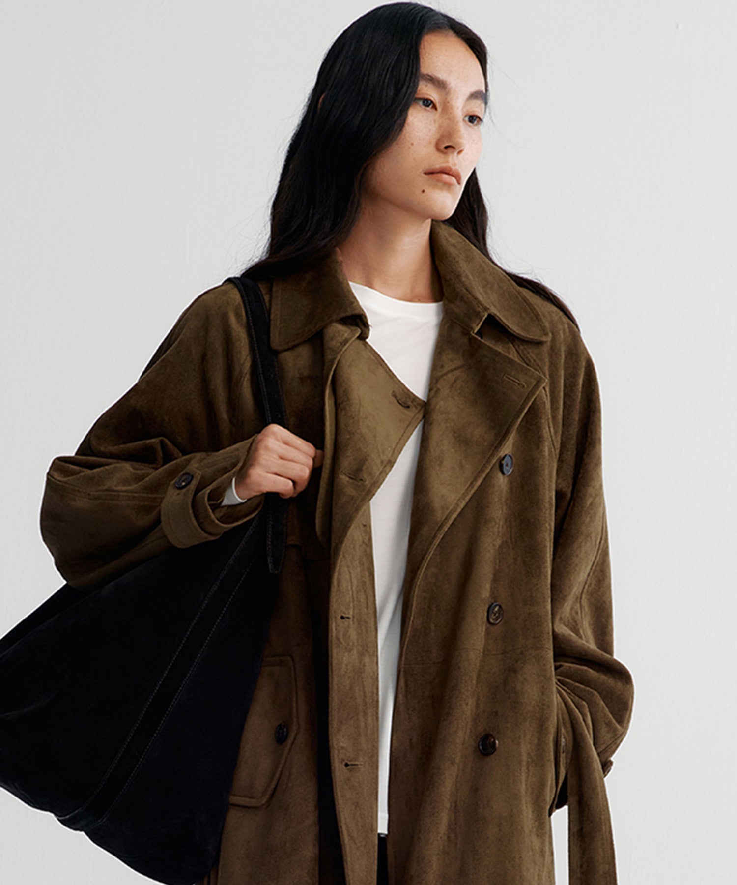 ダブルブレスト トレンチコート