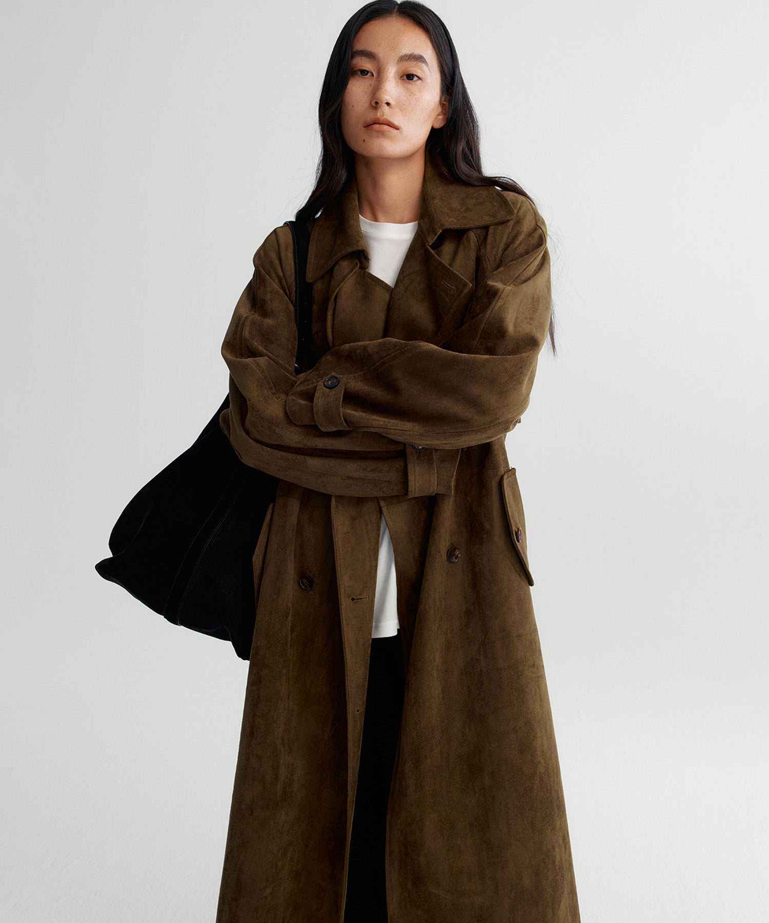 ダブルブレスト トレンチコート