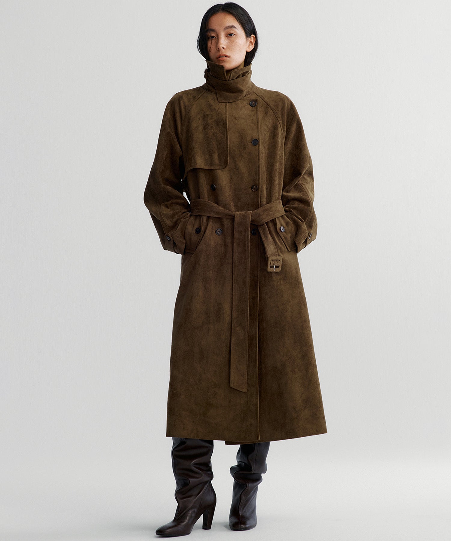 ダブルブレスト トレンチコート
