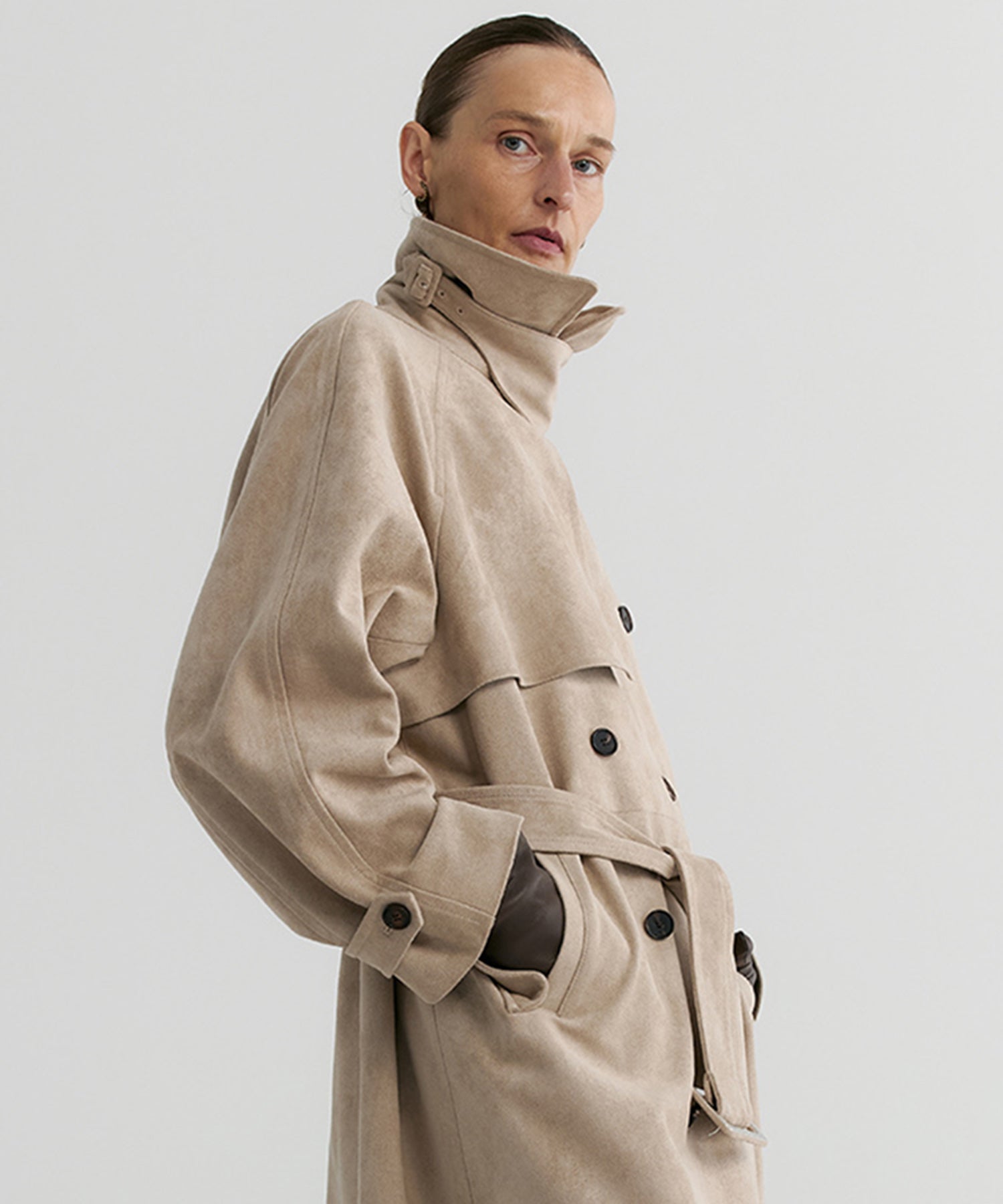 ダブルブレスト トレンチコート