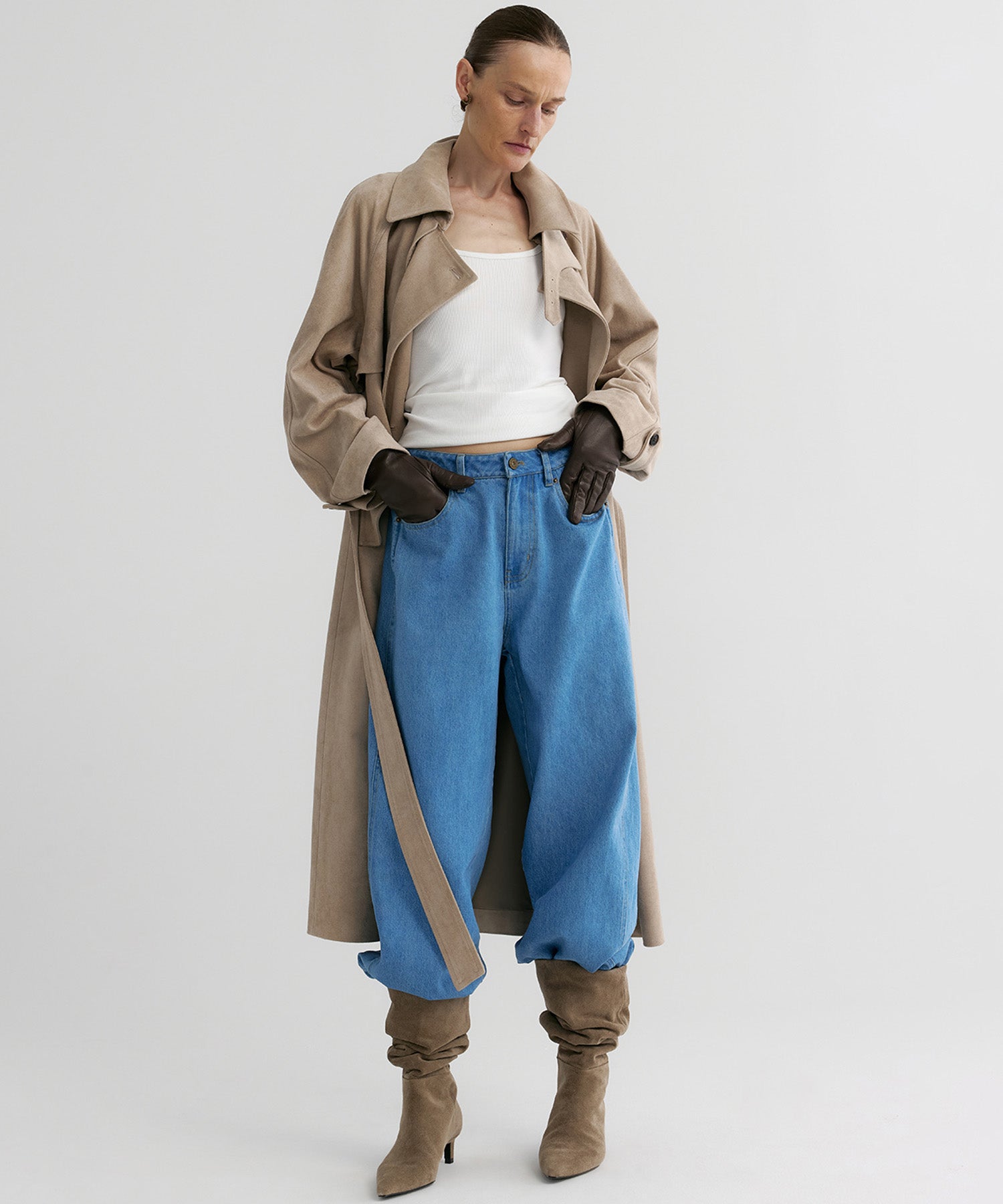 ダブルブレスト トレンチコート