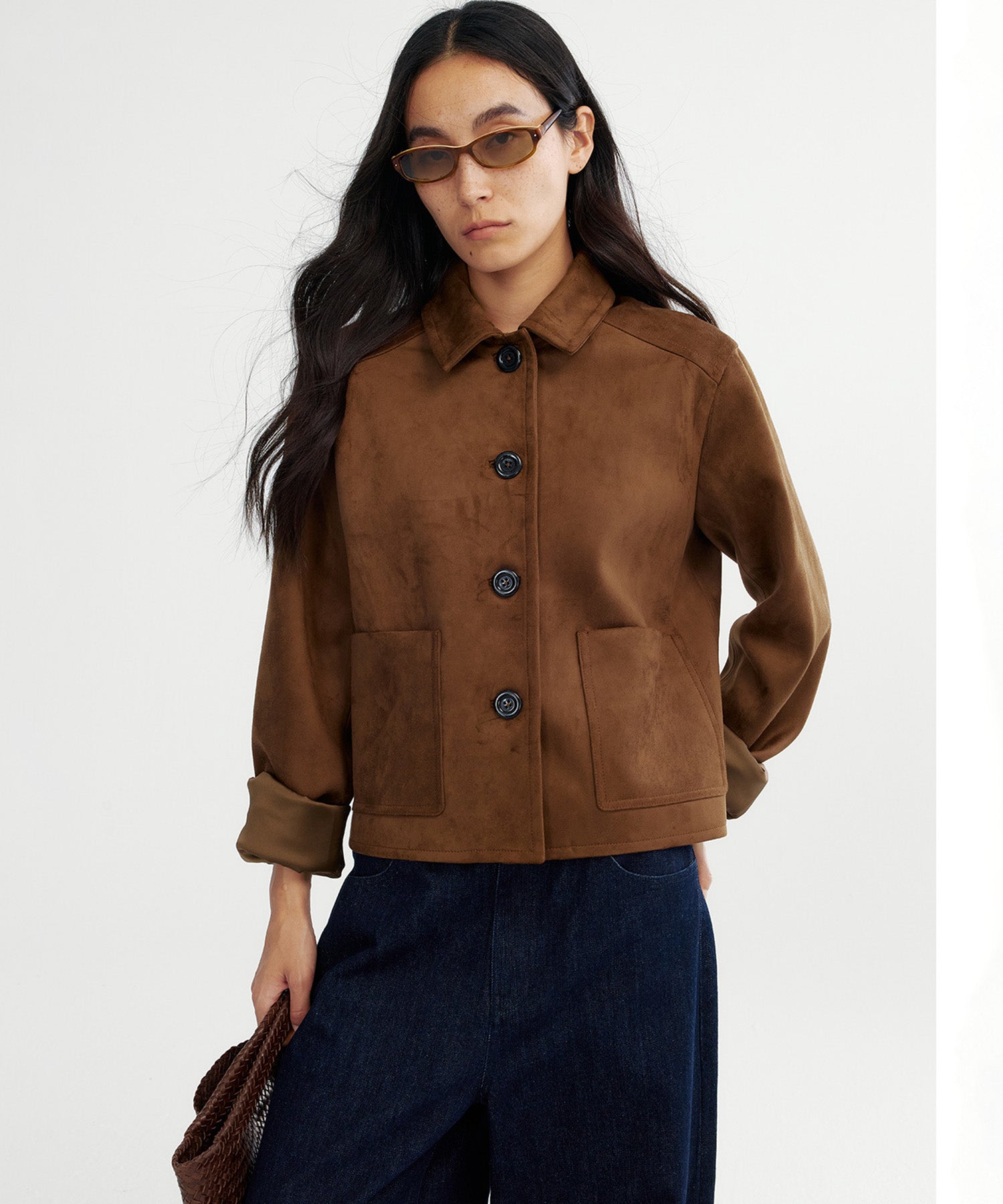 スエードライクショートジャケット