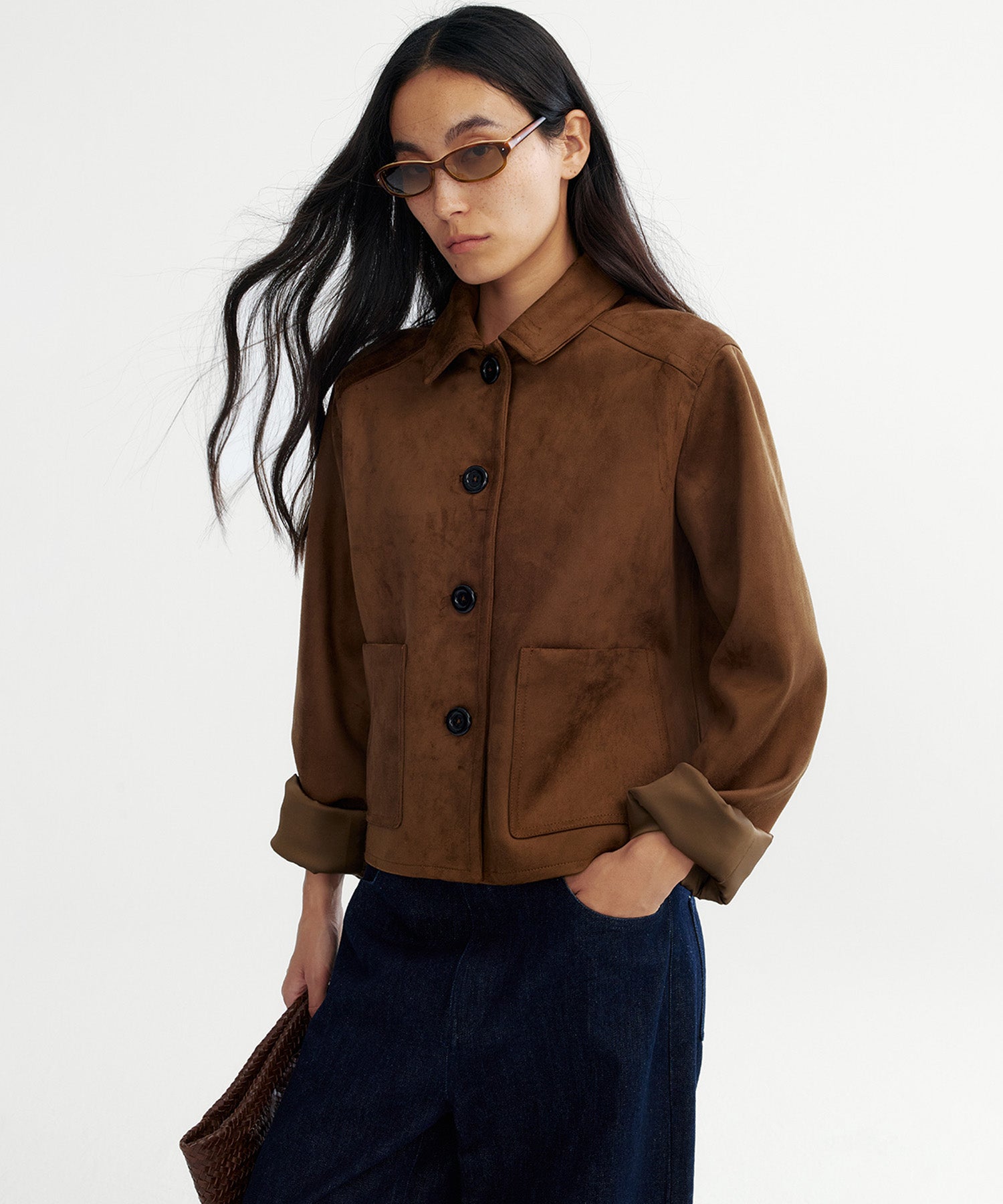 スエードライクショートジャケット