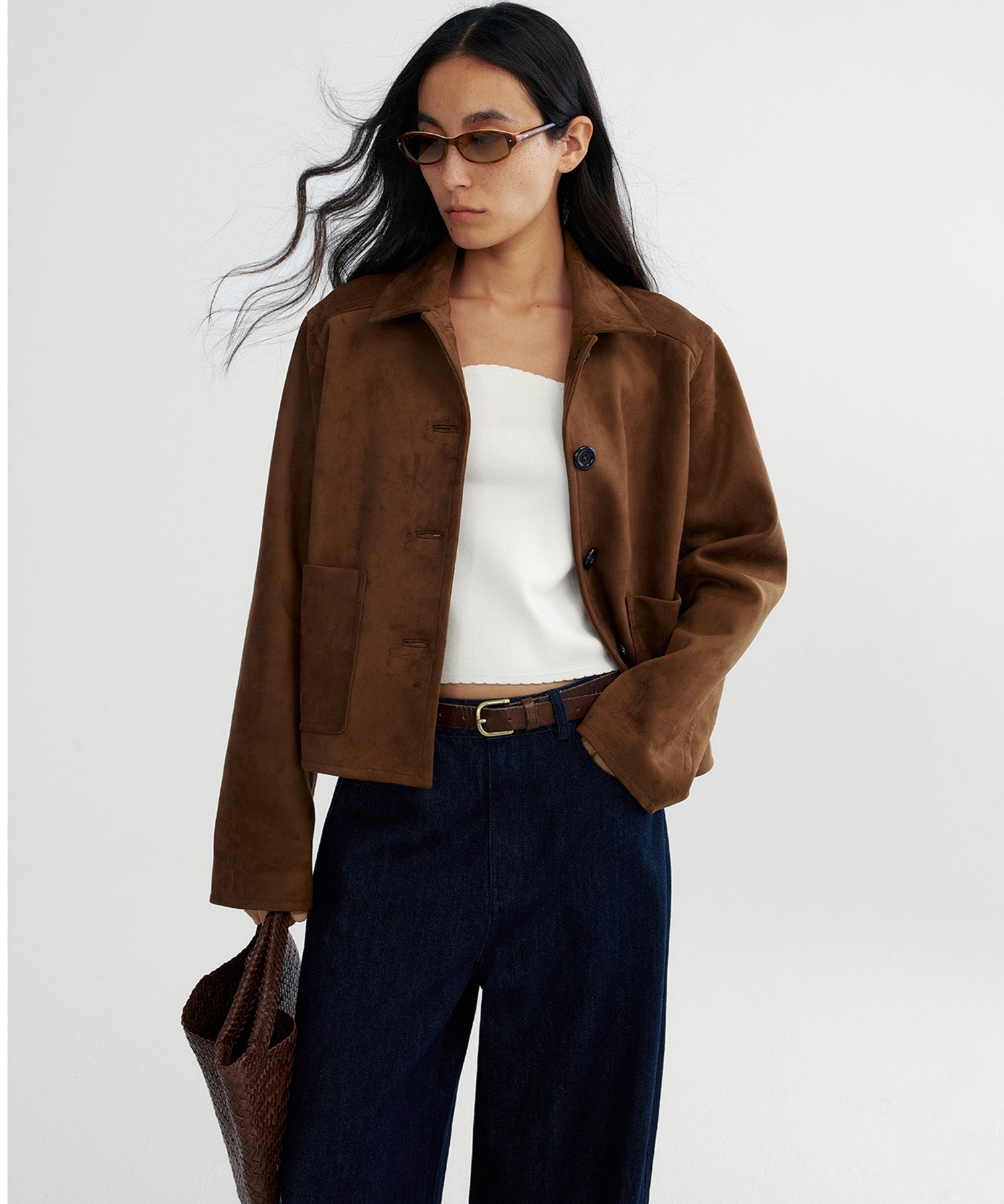 スエードライクショートジャケット