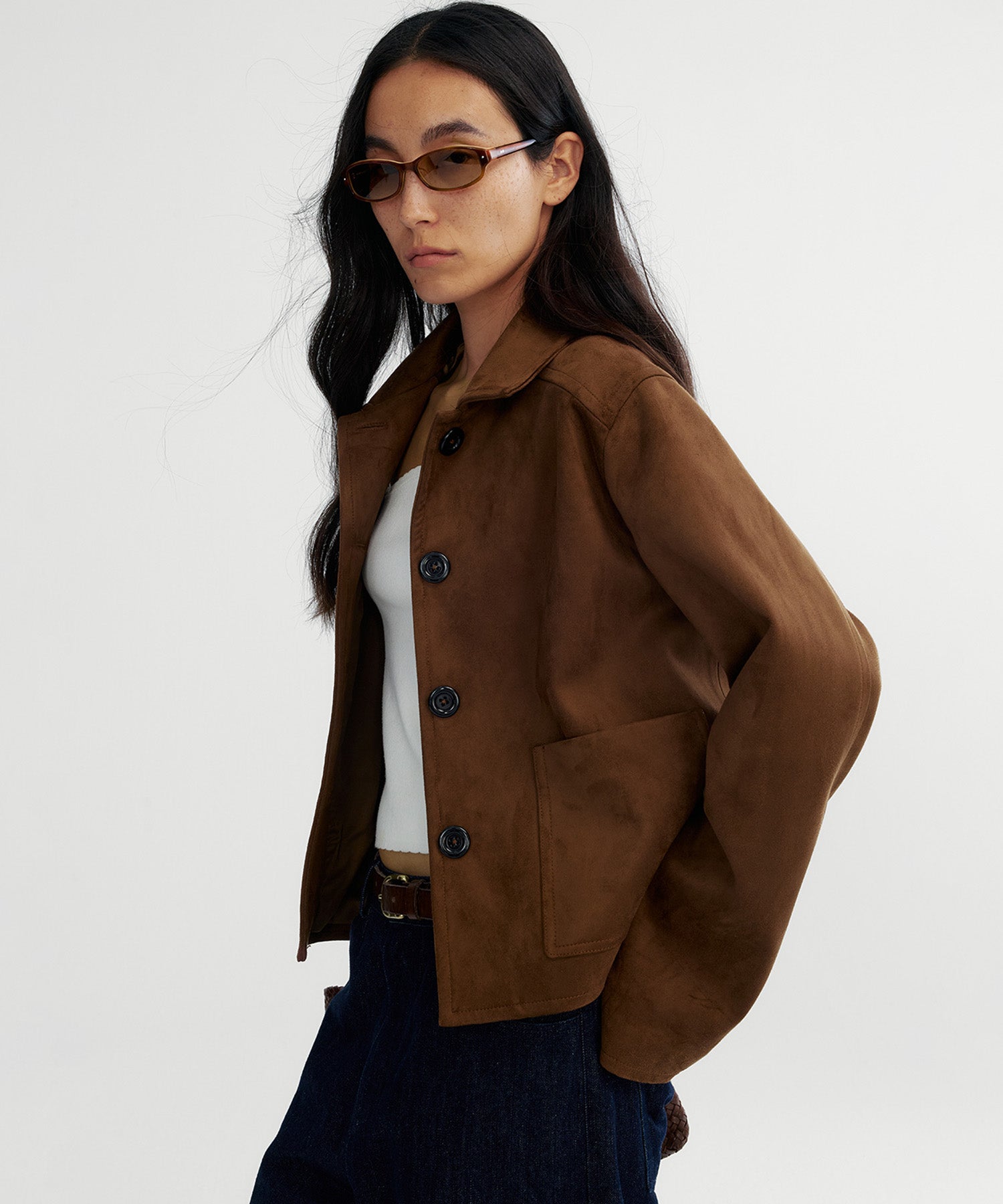 スエードライクショートジャケット