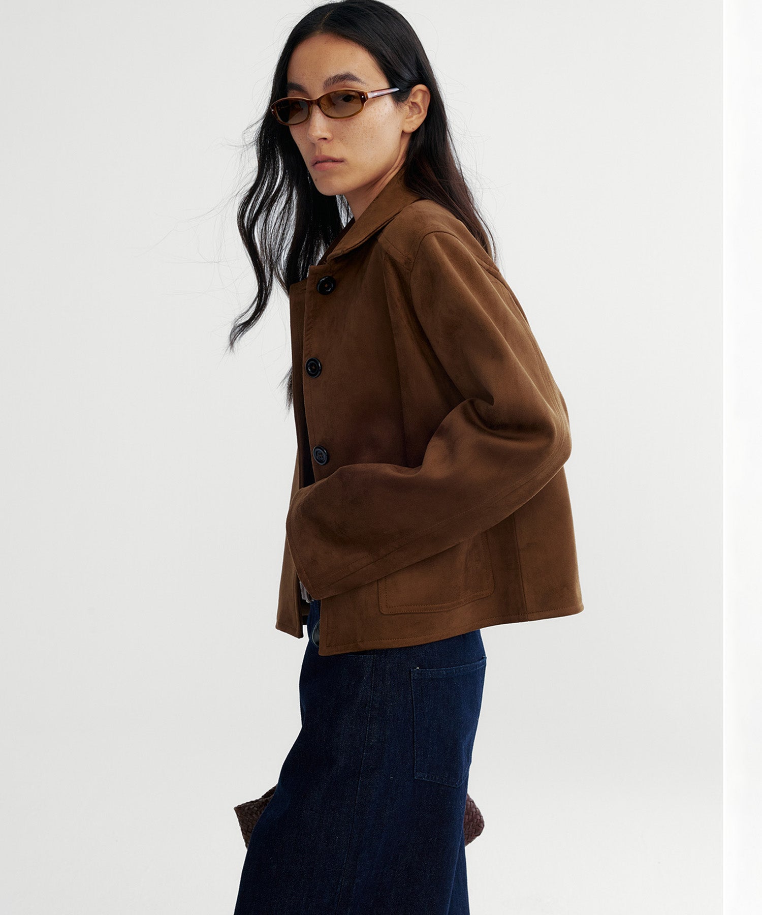 スエードライクショートジャケット