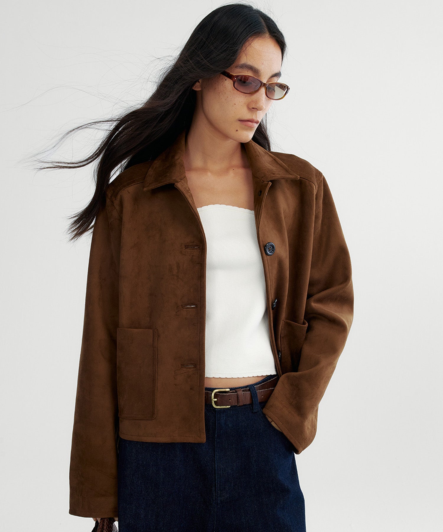 スエードライクショートジャケット