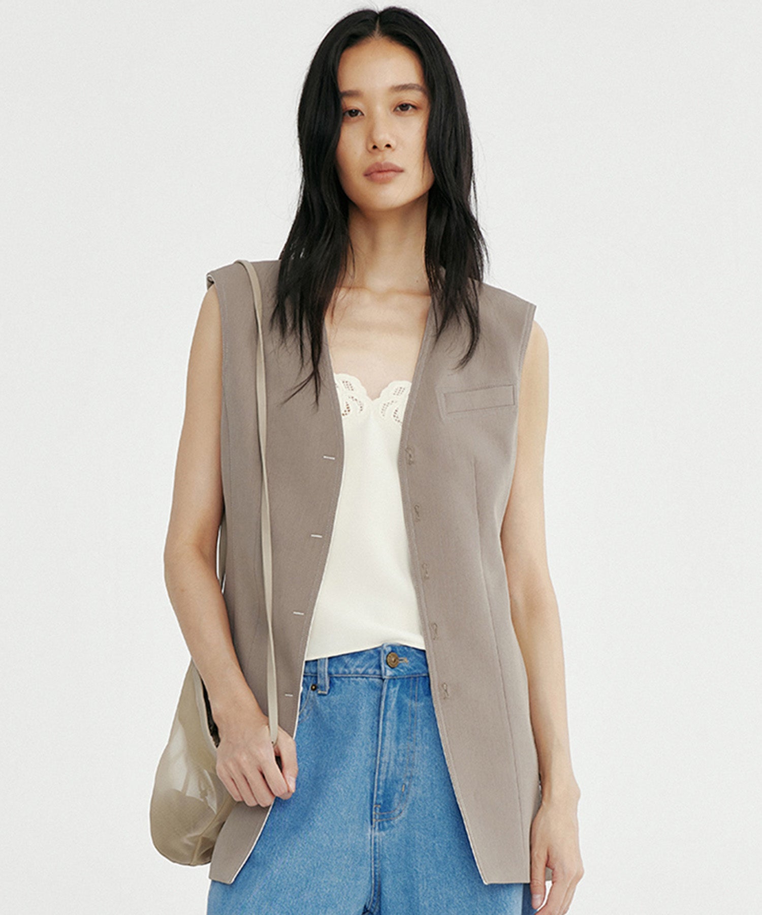 コンシャスVネックジレ