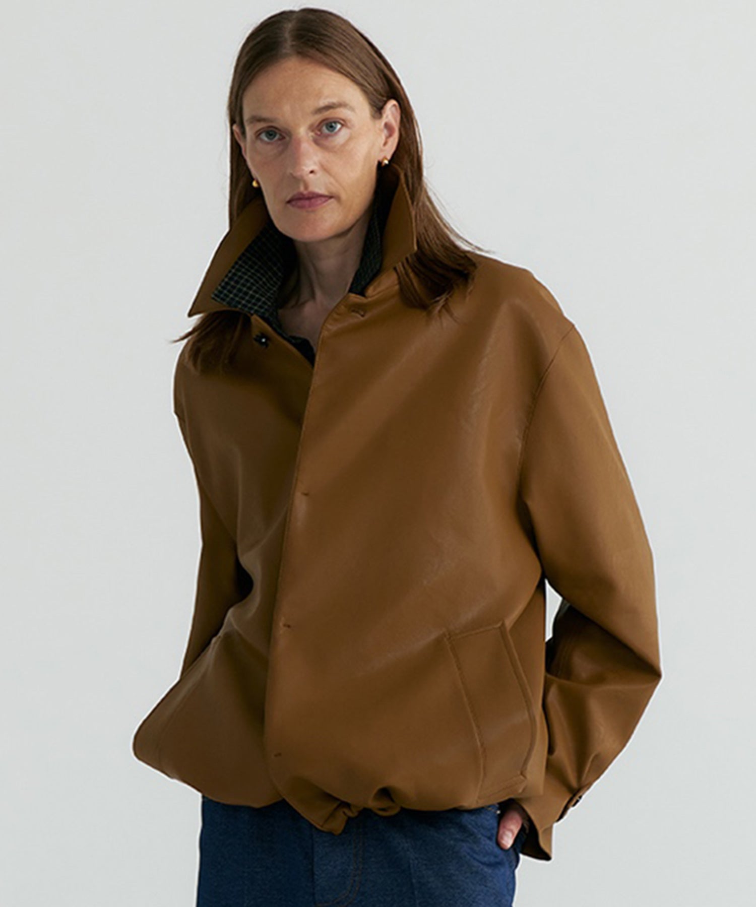 シンセティックレザージャケット